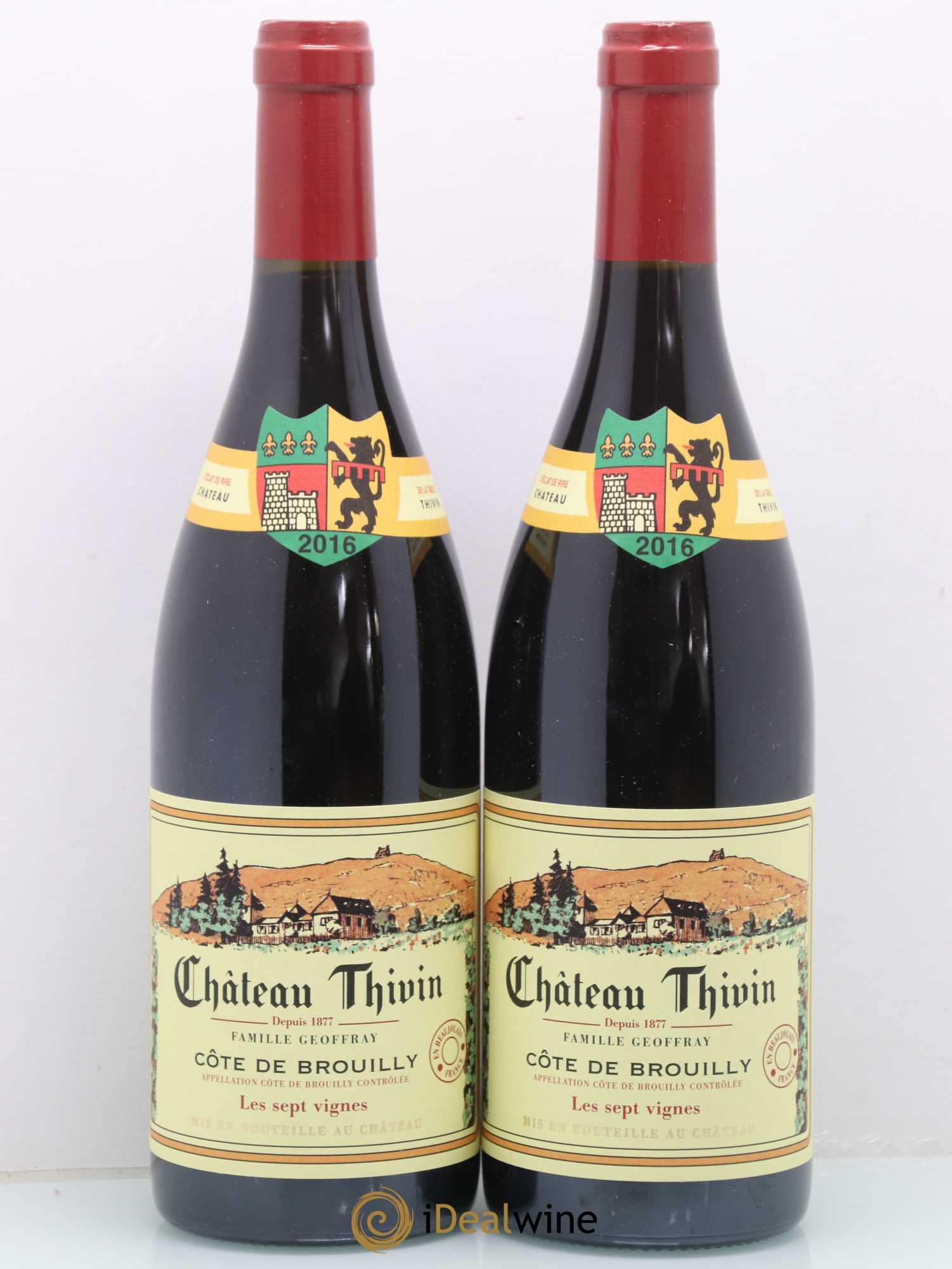 Côte de Brouilly Les 7 Vignes Château Thivin 2016 - Lot de 2 bouteilles - 0