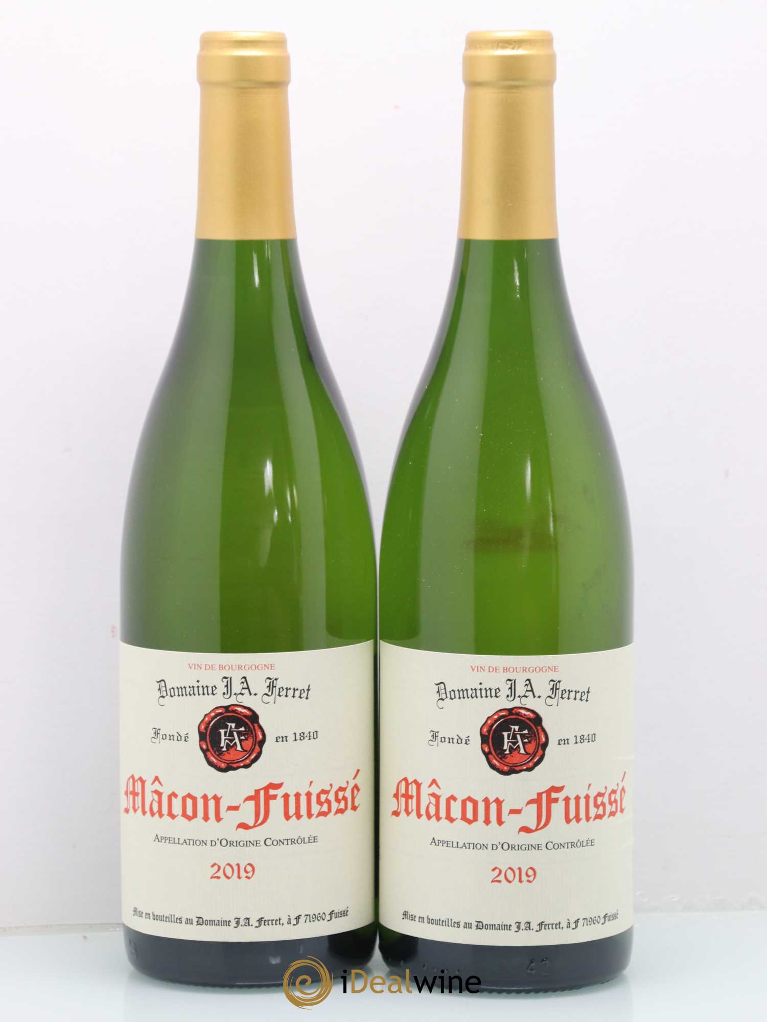 Mâcon-Fuissé J.A. Ferret (Domaine) 2019 - Lot de 2 bouteilles - 0