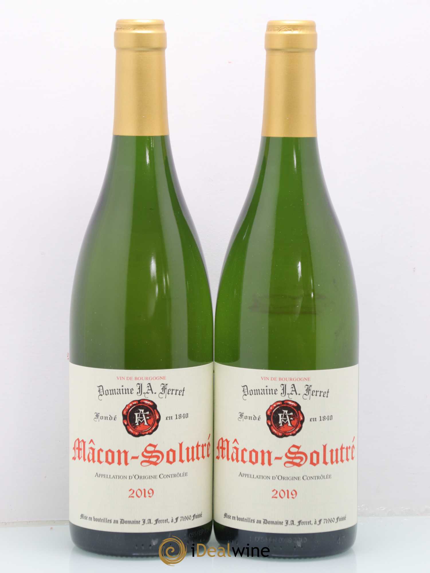 Mâcon-Solutré J.A. Ferret (Domaine) 2019 - Lot de 2 bouteilles - 0