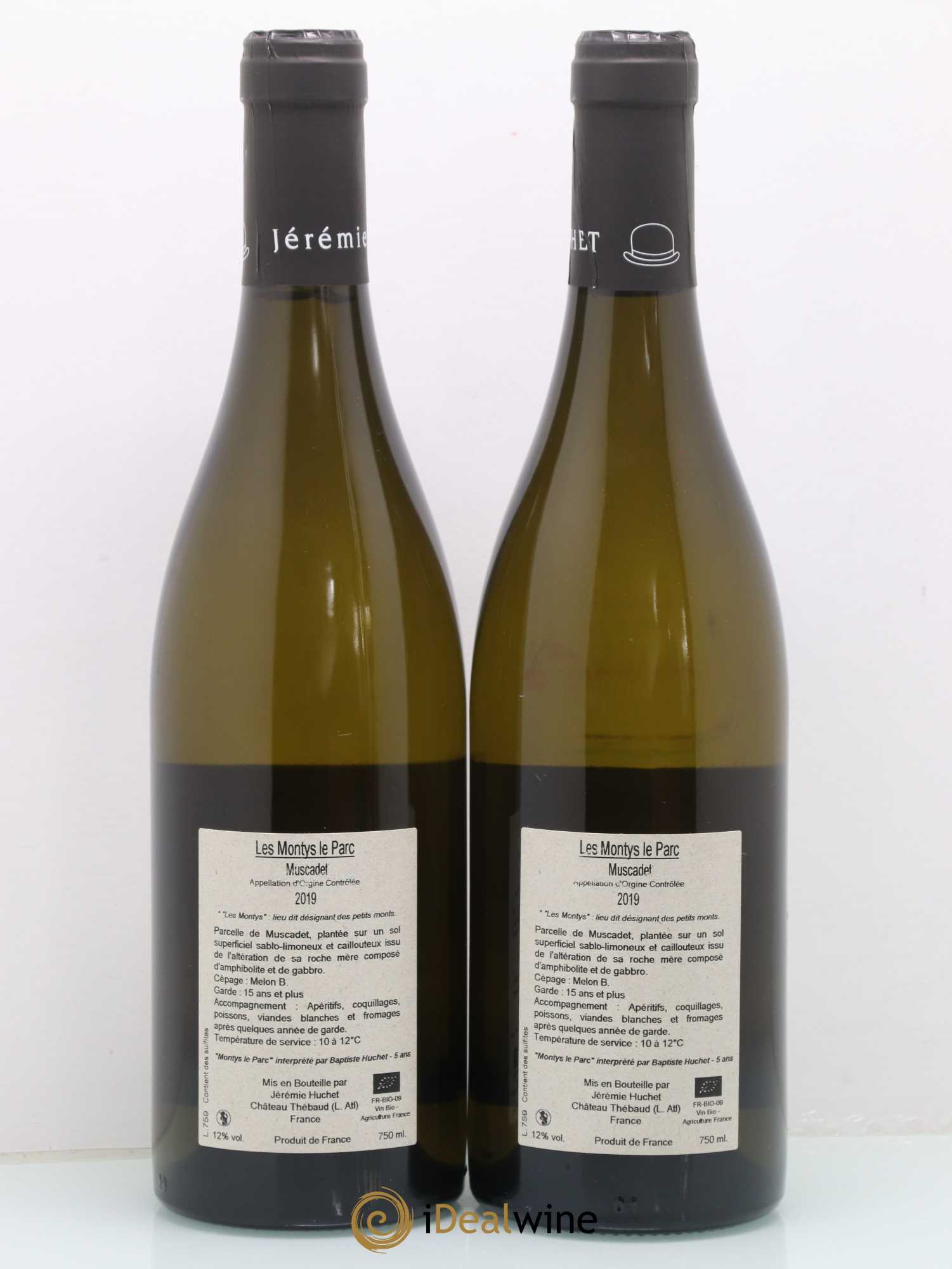 Muscadet Les Montys le Parc Domaine de la Chauvinière (sans prix de réserve) 2019 - Posten von 2 Flaschen - 1