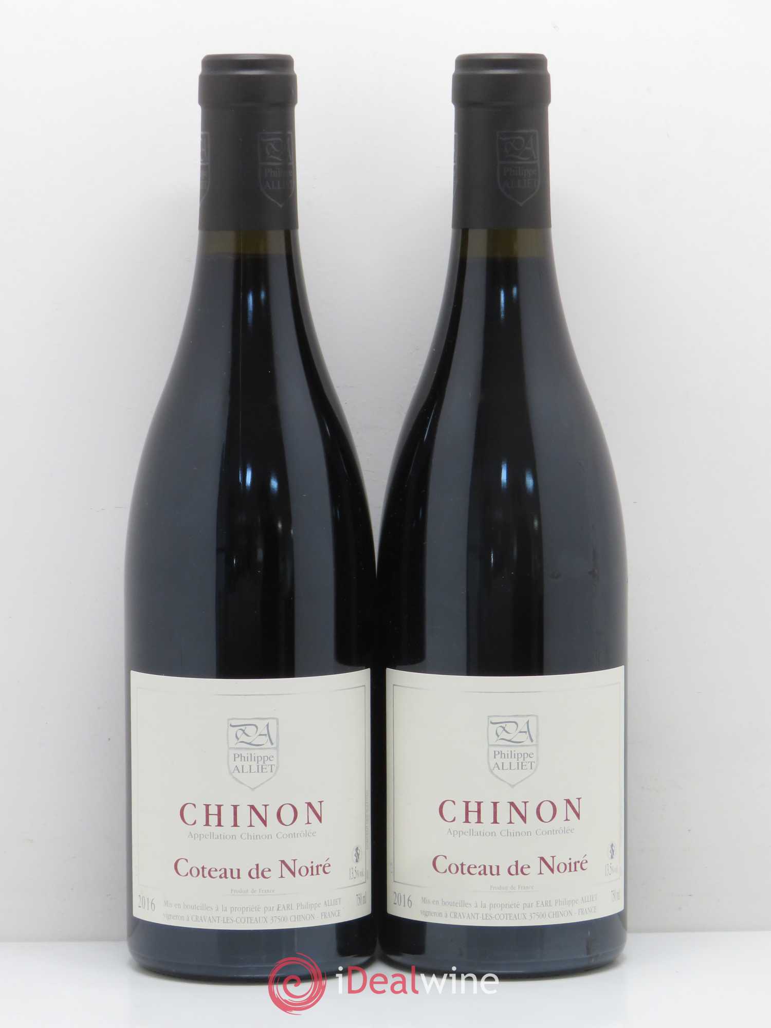 Chinon Coteau de Noiré Philippe Alliet 2016 - Lot de 2 bouteilles - 0