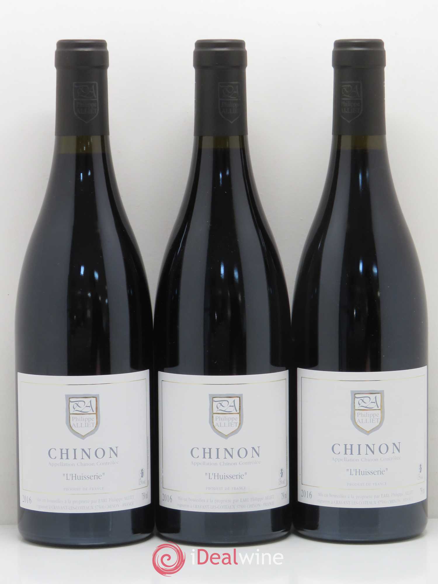 Chinon L'Huisserie Philippe Alliet 2016 - Lot de 3 bouteilles - 0