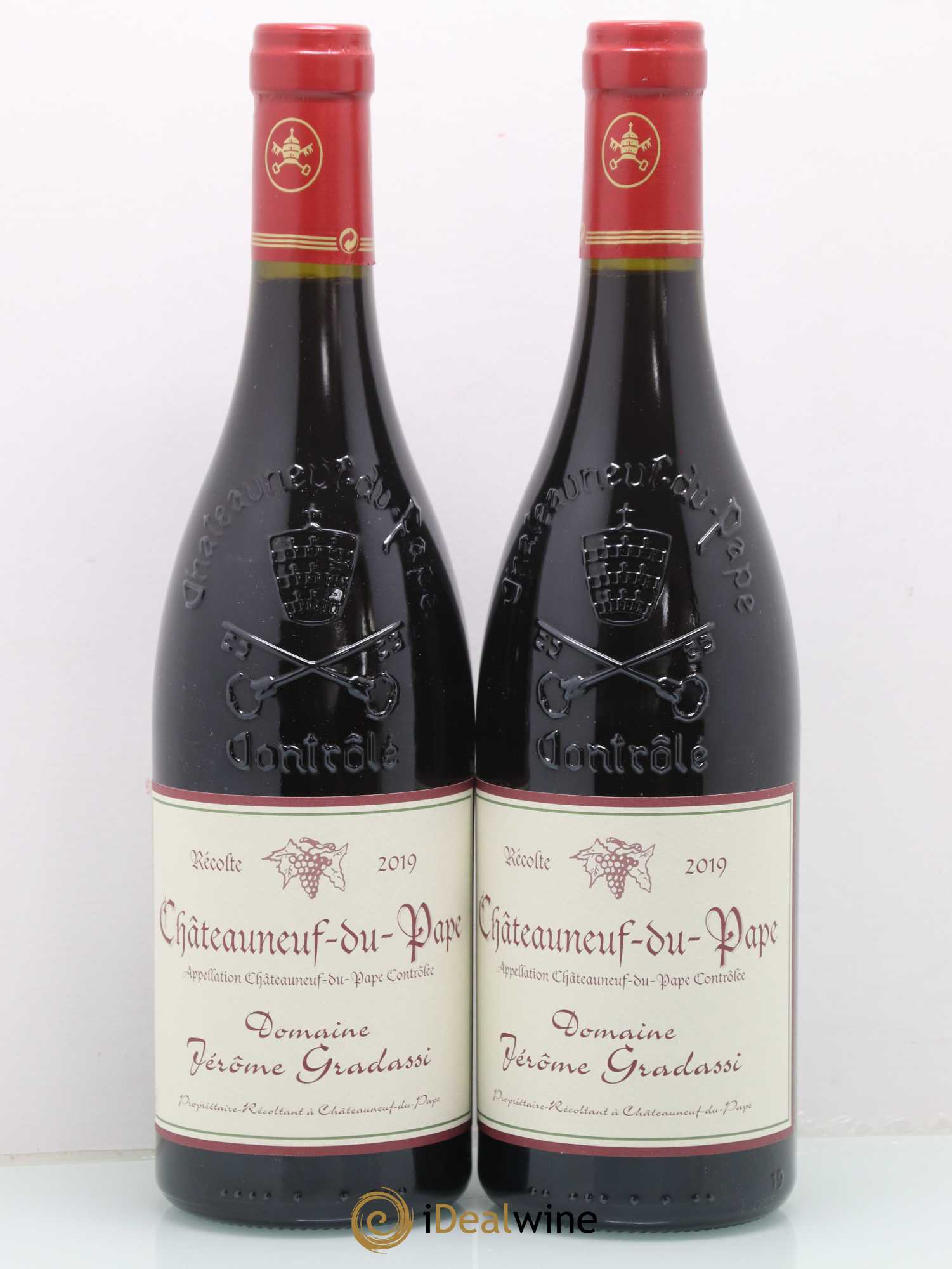 Châteauneuf-du-Pape Jerôme Gradassi 2019 - Lot de 2 bouteilles - 0