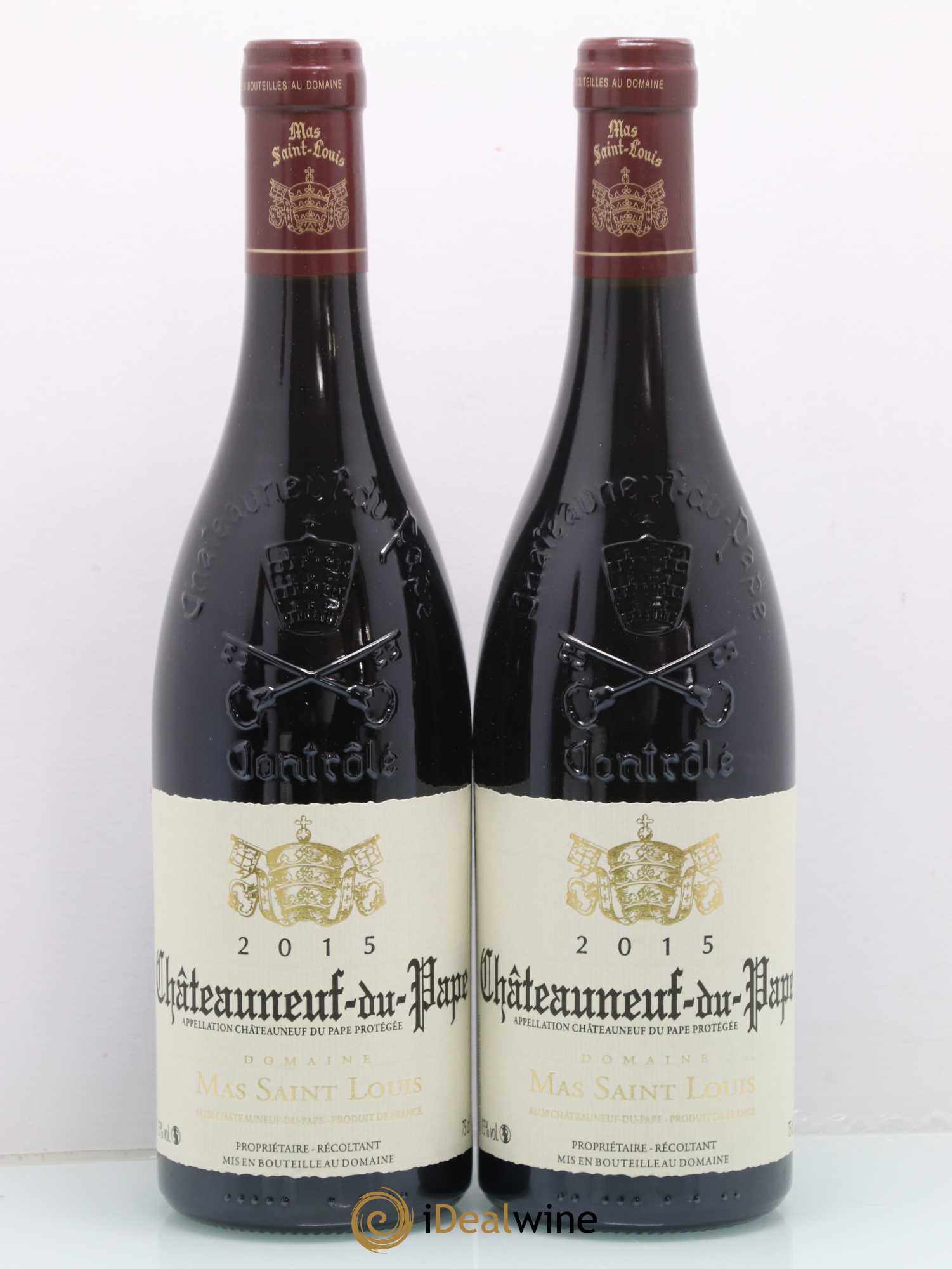 Châteauneuf-du-Pape Mas Saint Louis 2015 - Lot de 2 bouteilles - 0