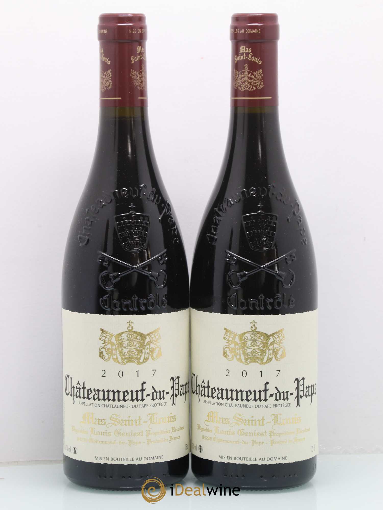 Châteauneuf-du-Pape Mas Saint Louis 2017 - Lot de 2 bouteilles - 0