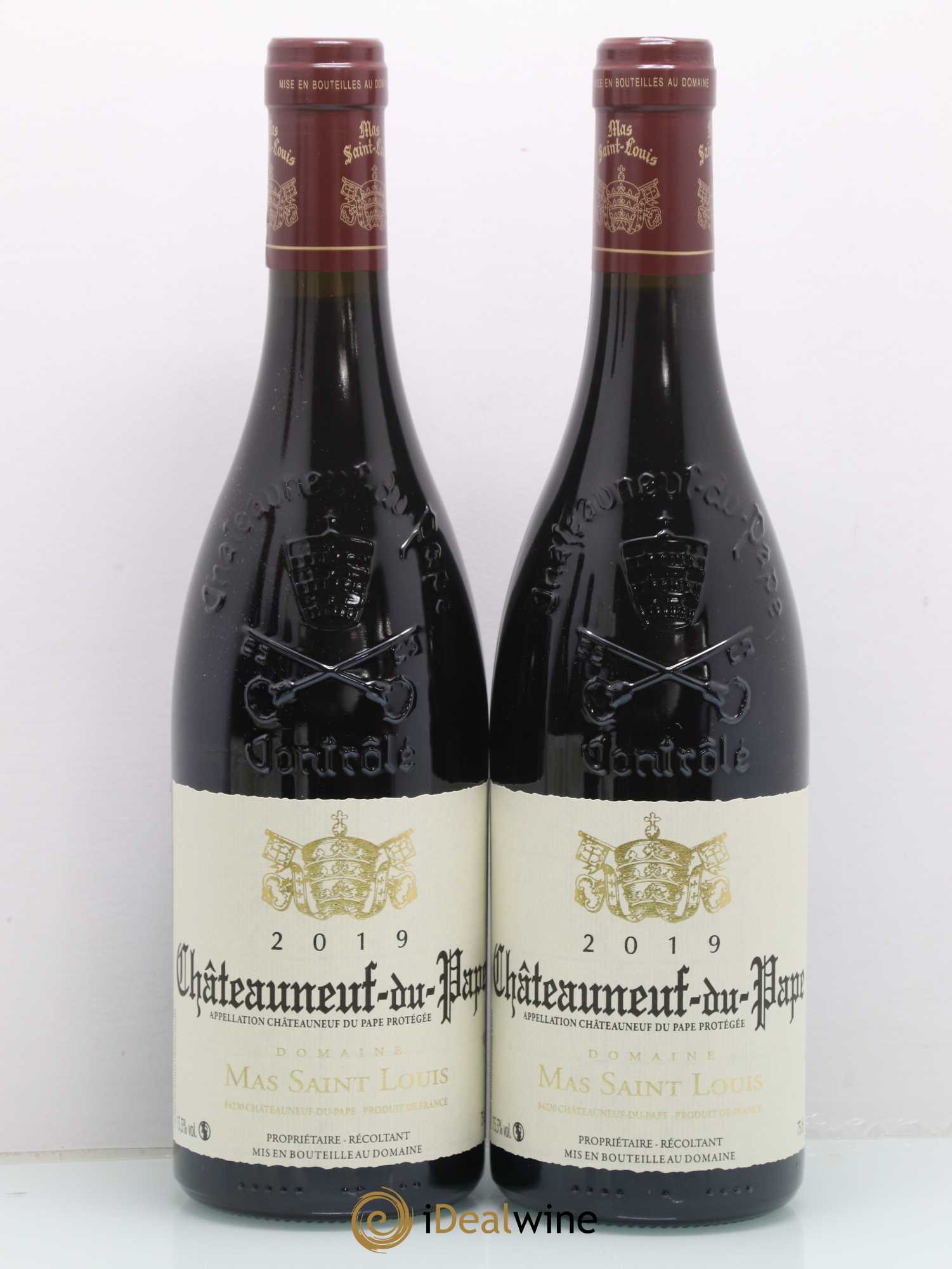 Châteauneuf-du-Pape Mas Saint Louis 2019 - Lot de 2 bouteilles - 0