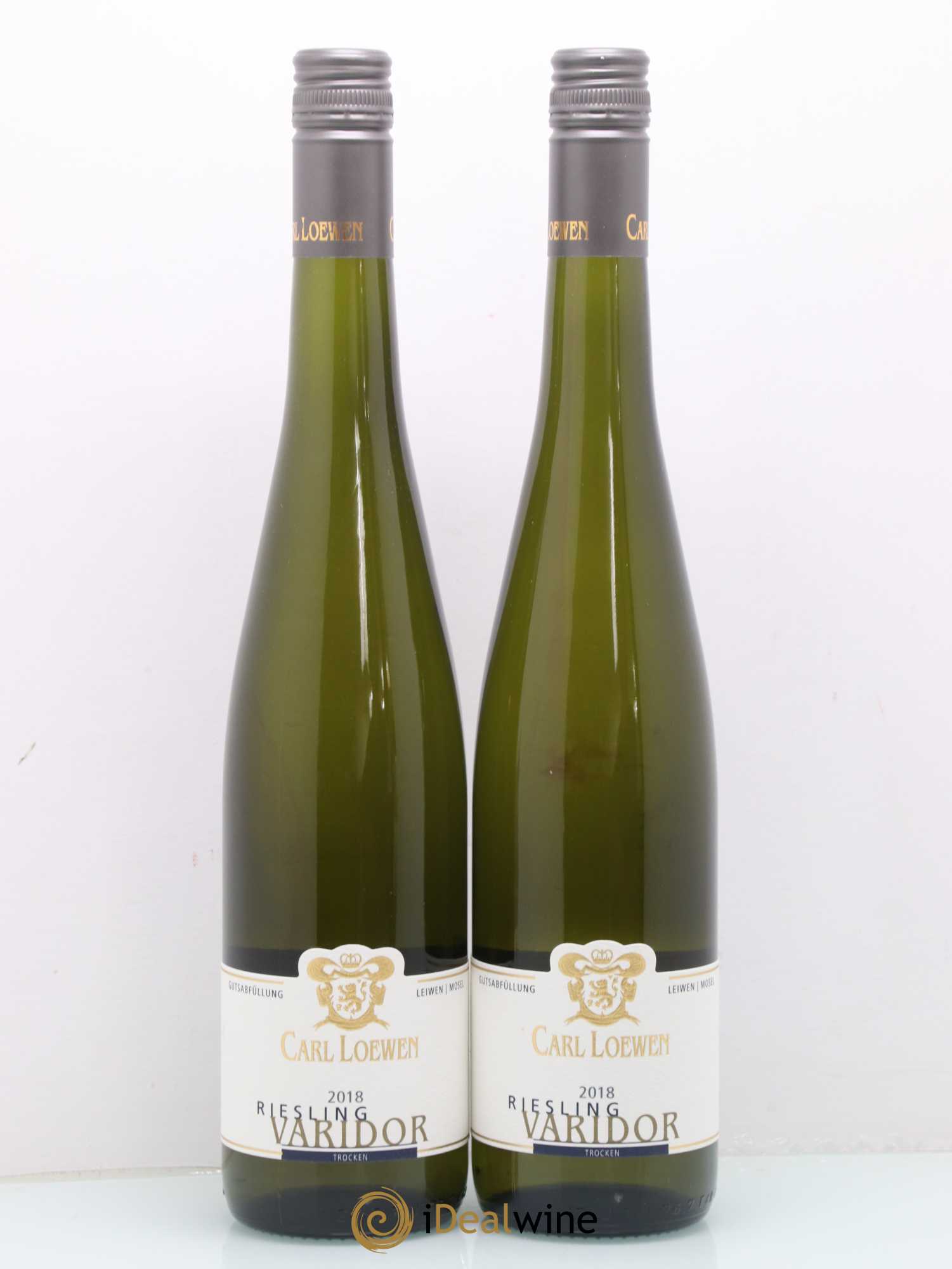 Allemagne Mosel-Saar Riesling Trocken Varidor Carl Loewen (sans prix de réserve) 2018 - Posten von 2 Flaschen - 0