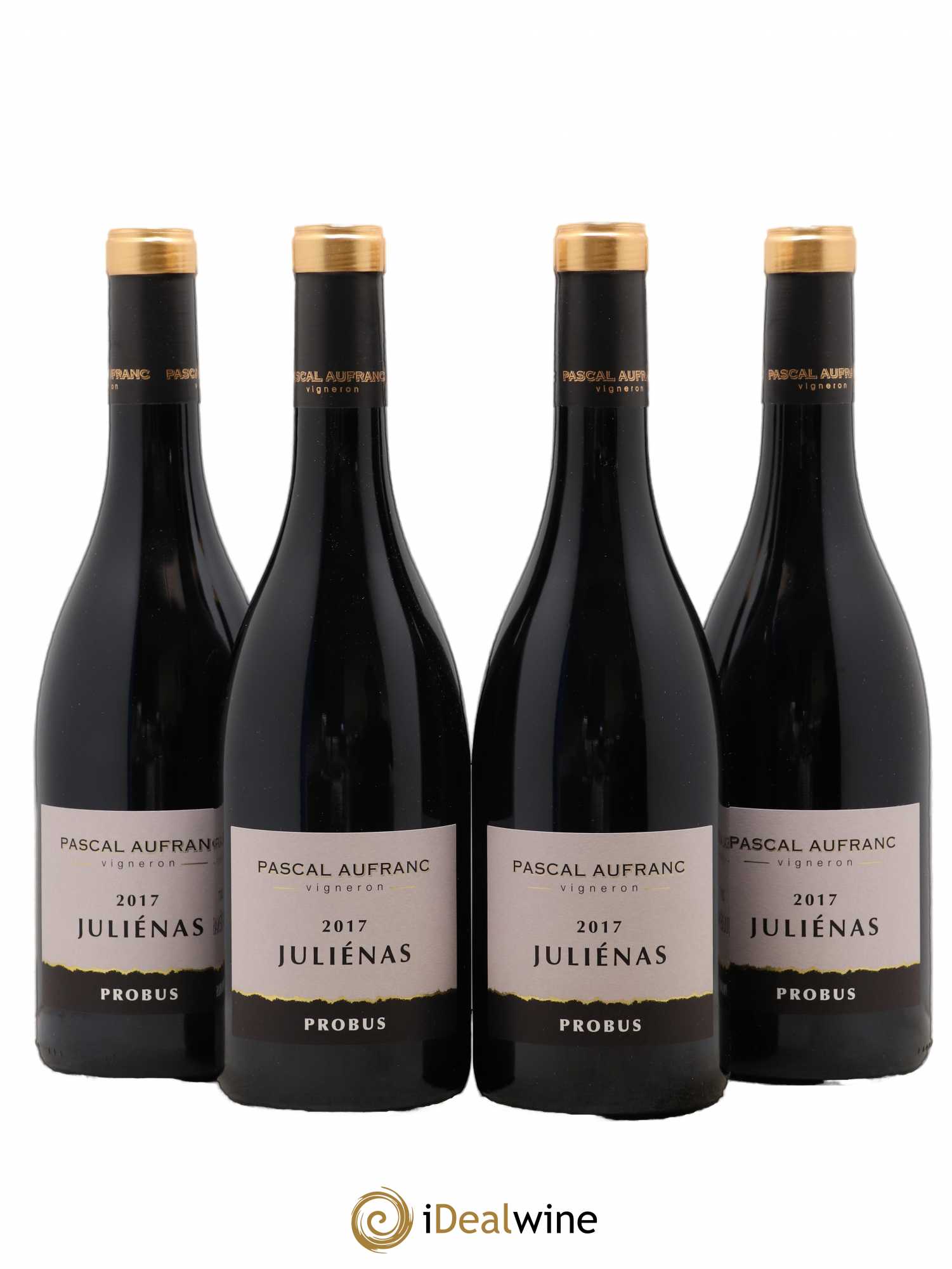 Juliénas Probus Pascal Aufranc (no reserve) 2017 - Lot of 4 bottles - 0
