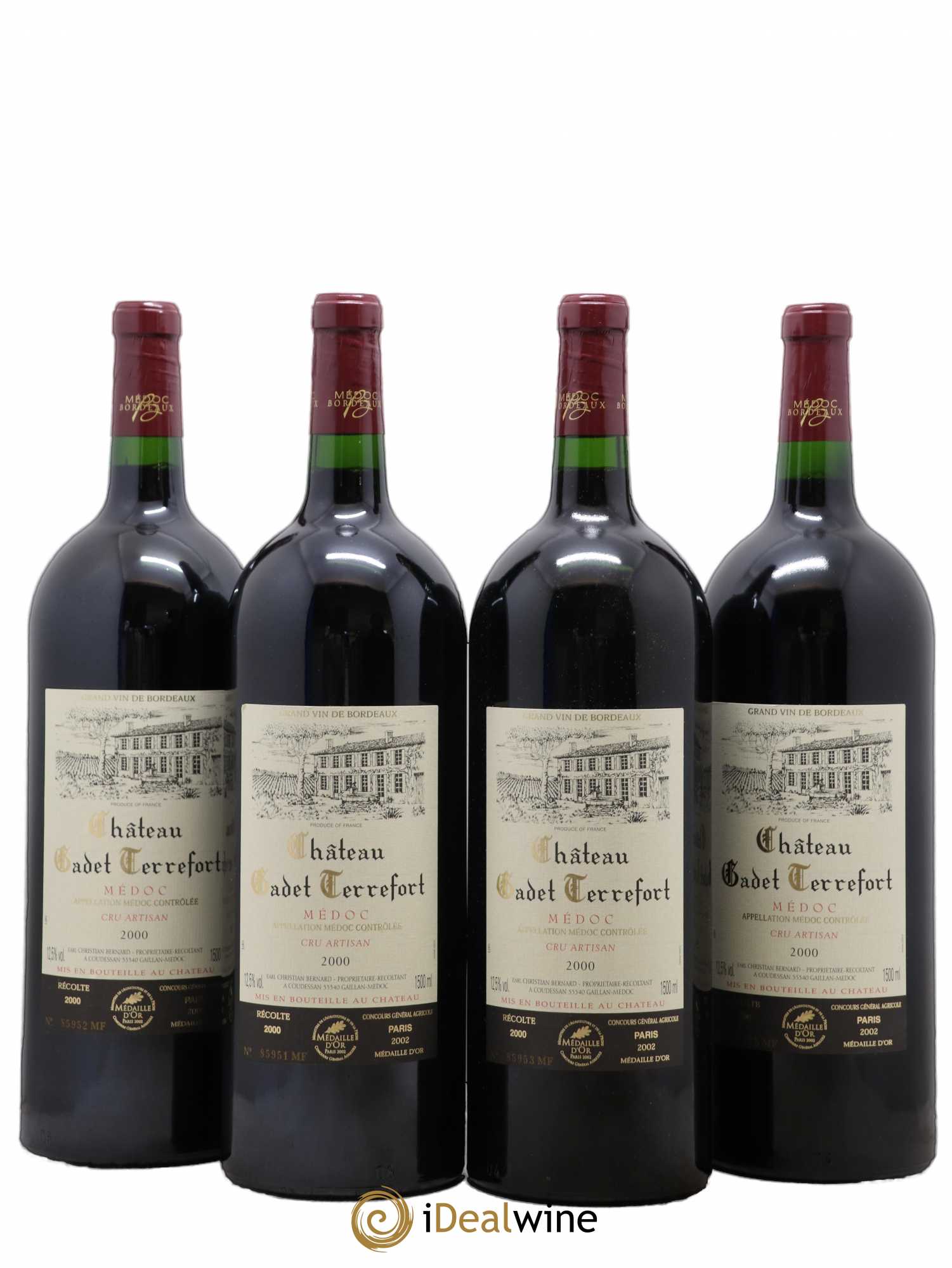 Médoc V (ohne Mindestpreis) 2000 - Posten von 4 Magnum - 0
