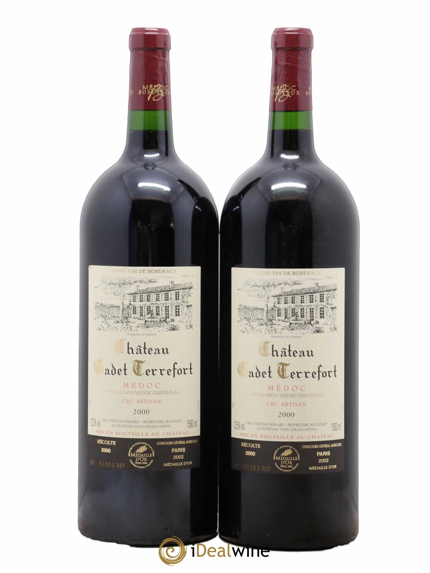 Médoc V (ohne Mindestpreis) 2000 - Posten von 2 Magnum - 0