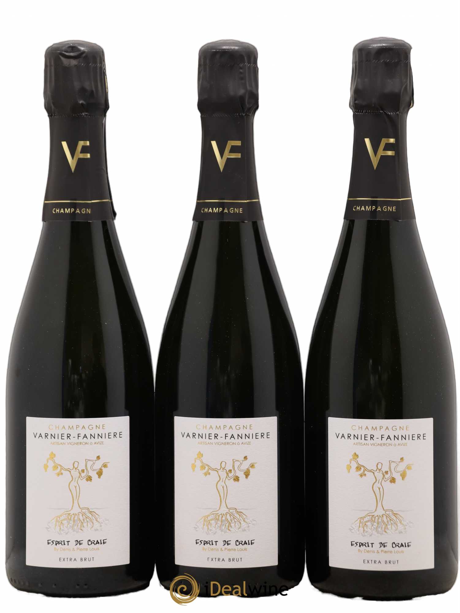 Champagne Varnier Fanniere Extra Brut Esprit de Craie - Posten von 3 Flaschen - 0