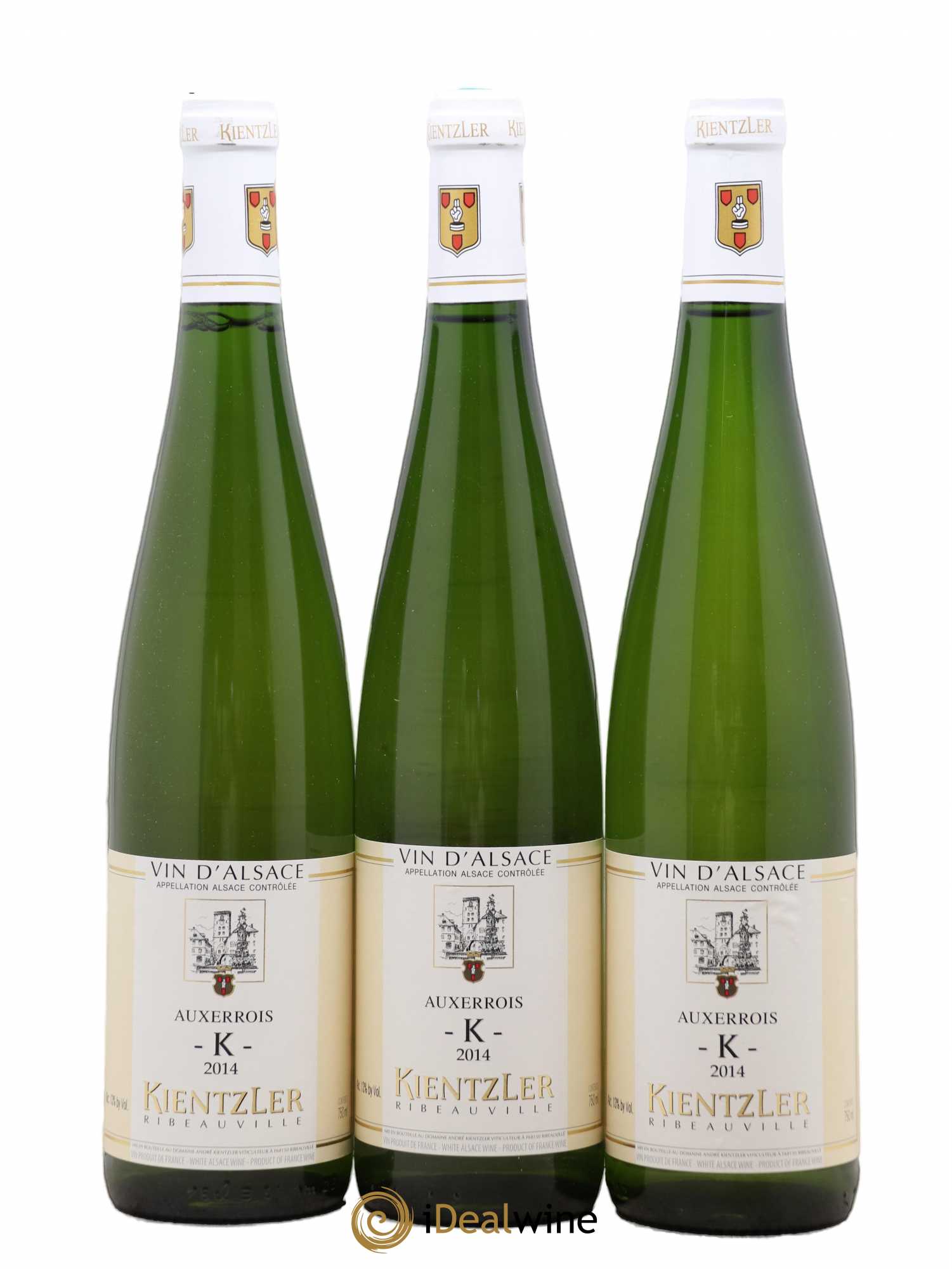Alsace Auxerrois K André Kientzler (sans prix de réserve) 2014 - Posten von 3 Flaschen - 0