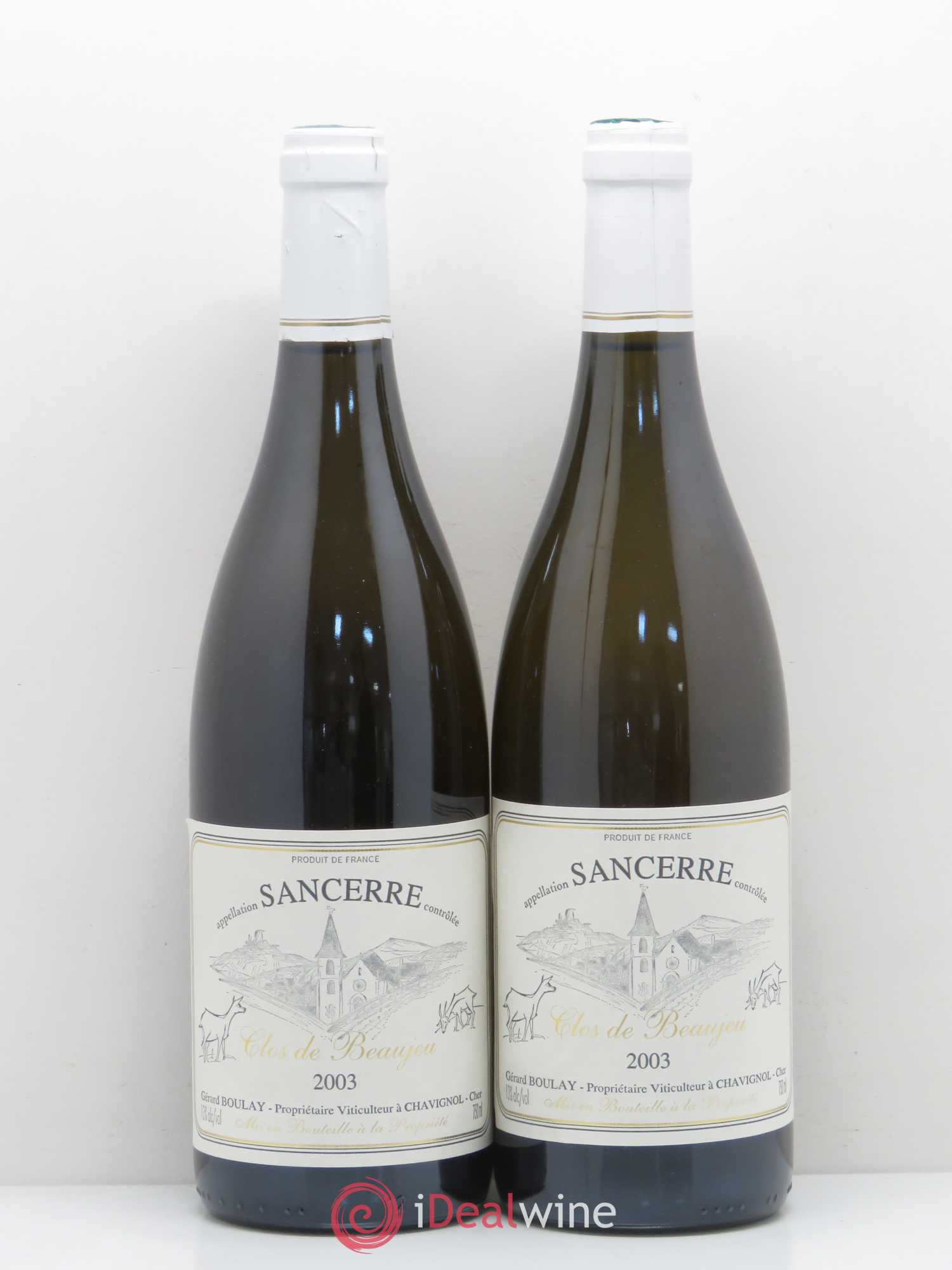 Sancerre Clos de Beaujeu Gérard Boulay 2003 - Lot de 2 bouteilles - 0