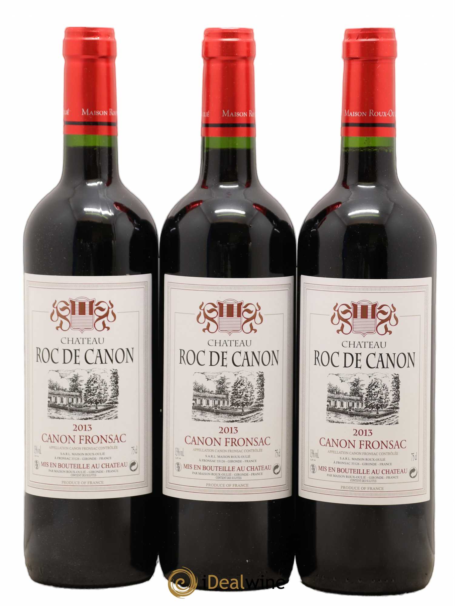 Canon-Fronsac Château Roc De Canon (sans prix de réserve) 2013 - Posten von 3 Flaschen - 0