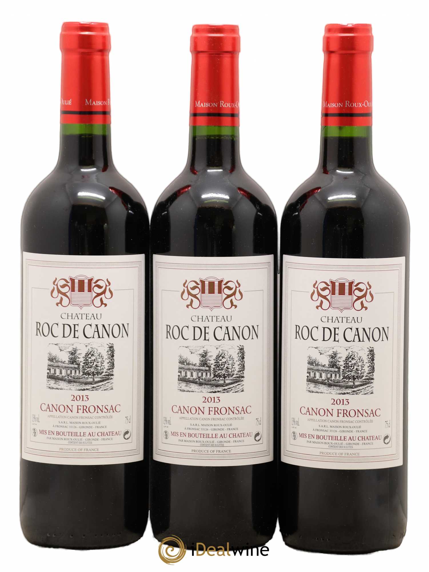 Canon-Fronsac Château Roc De Canon (sans prix de réserve) 2013 - Posten von 3 Flaschen - 0