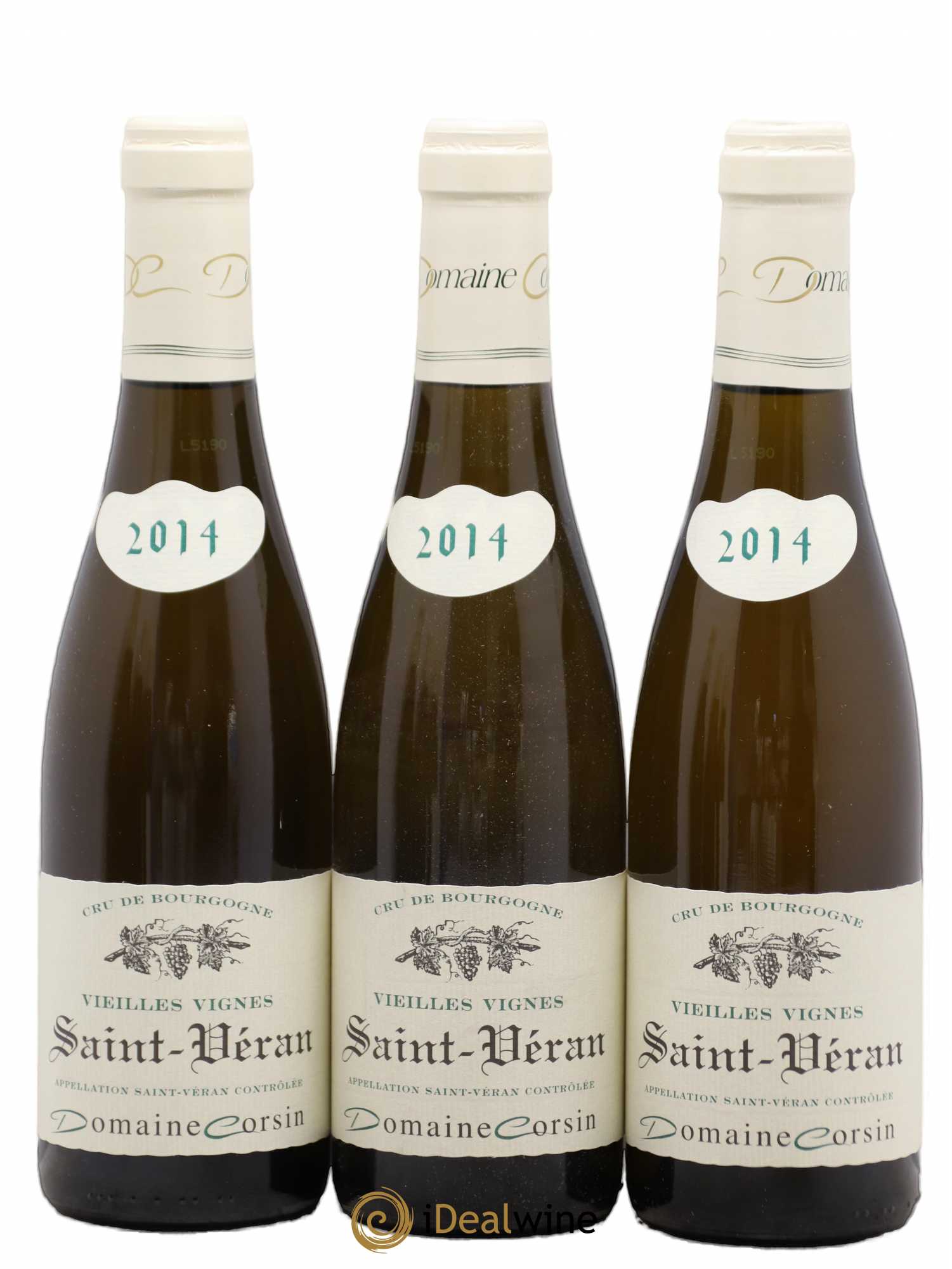 Saint-Véran Domaine Corsin Vieilles Vignes (sans prix de réserve) 2014 - Posten von 6 Demi-Flaschen - 1