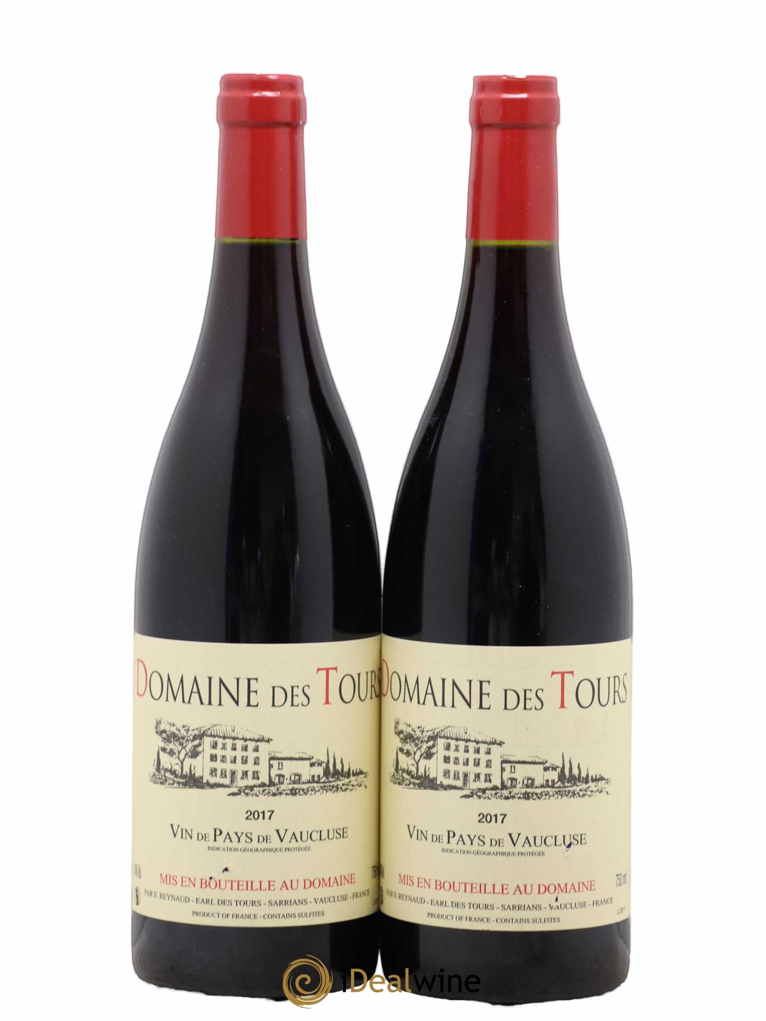 Vaucluse (Vin de Pays de Vaucluse) Domaine des Tours Emmanuel Reynaud 2017 - Lot de 2 bouteilles - 0