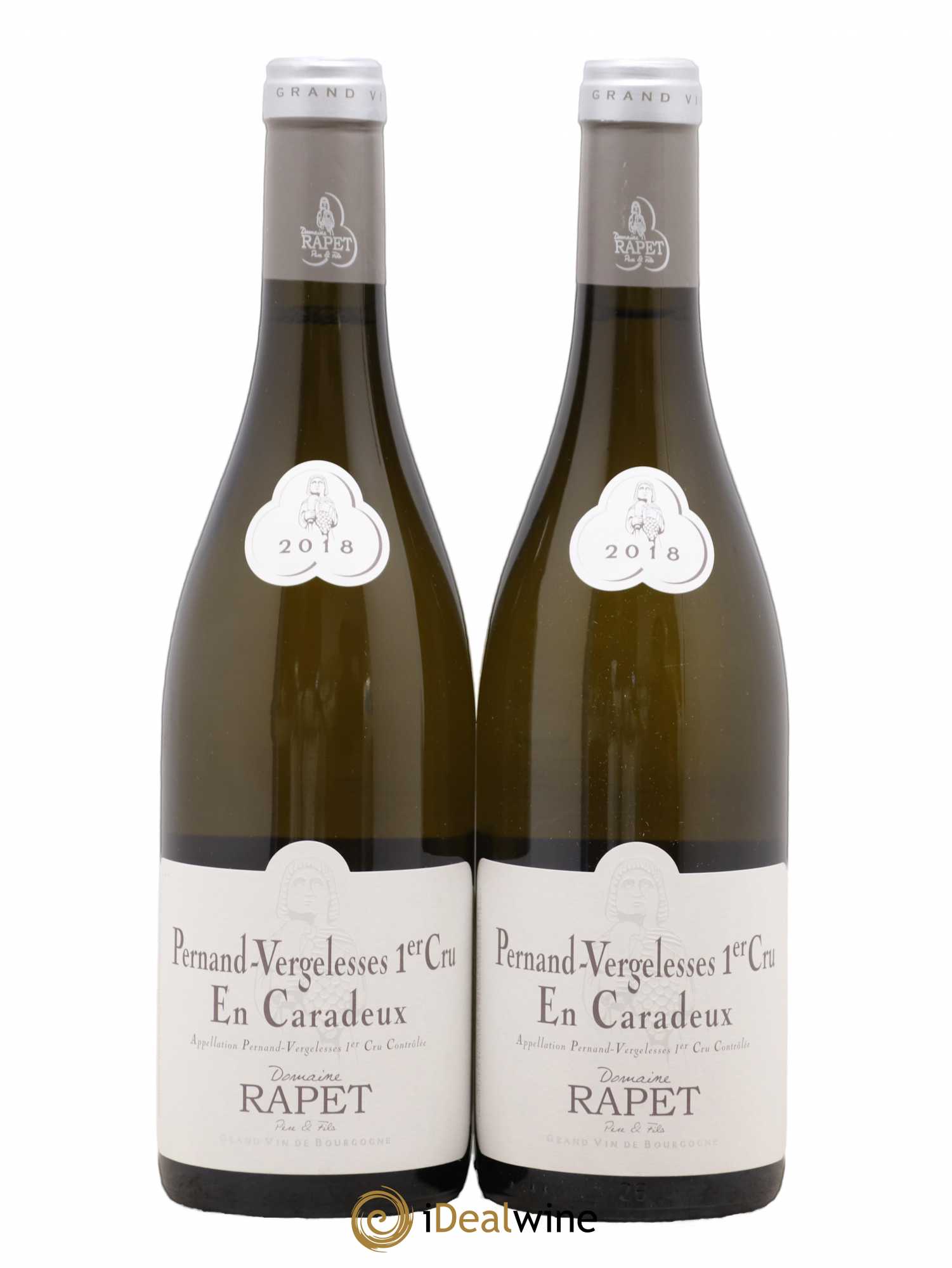 Pernand-Vergelesses 1er Cru En Caradeux Rapet Père & Fils 2018 - Lot de 2 bouteilles - 0
