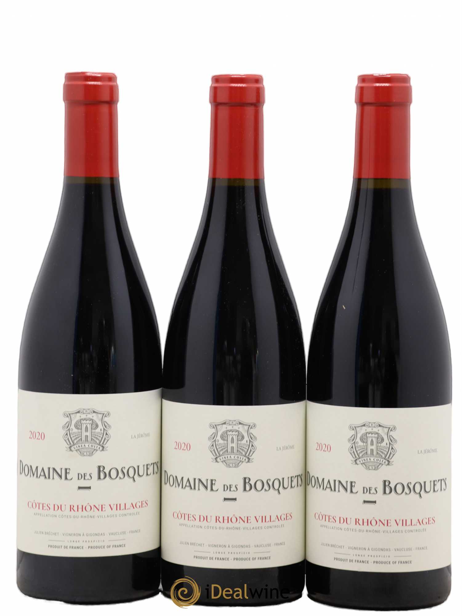 Côtes-du-Rhône Domaine Des Bosquets La Jerôme (sans prix de réserve) 2020 - Posten von 3 Flaschen - 0