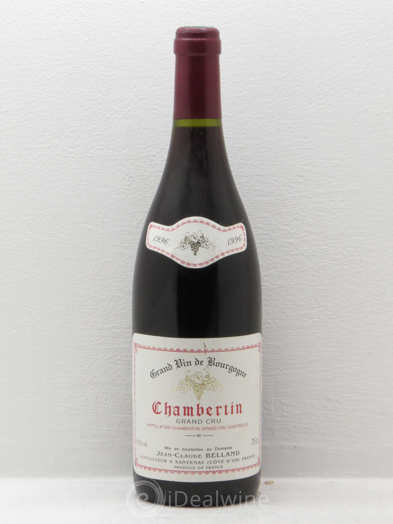 Chambertin Grand Cru Jean Claude Belland 1996 - Posten von 1 Flasche - 0