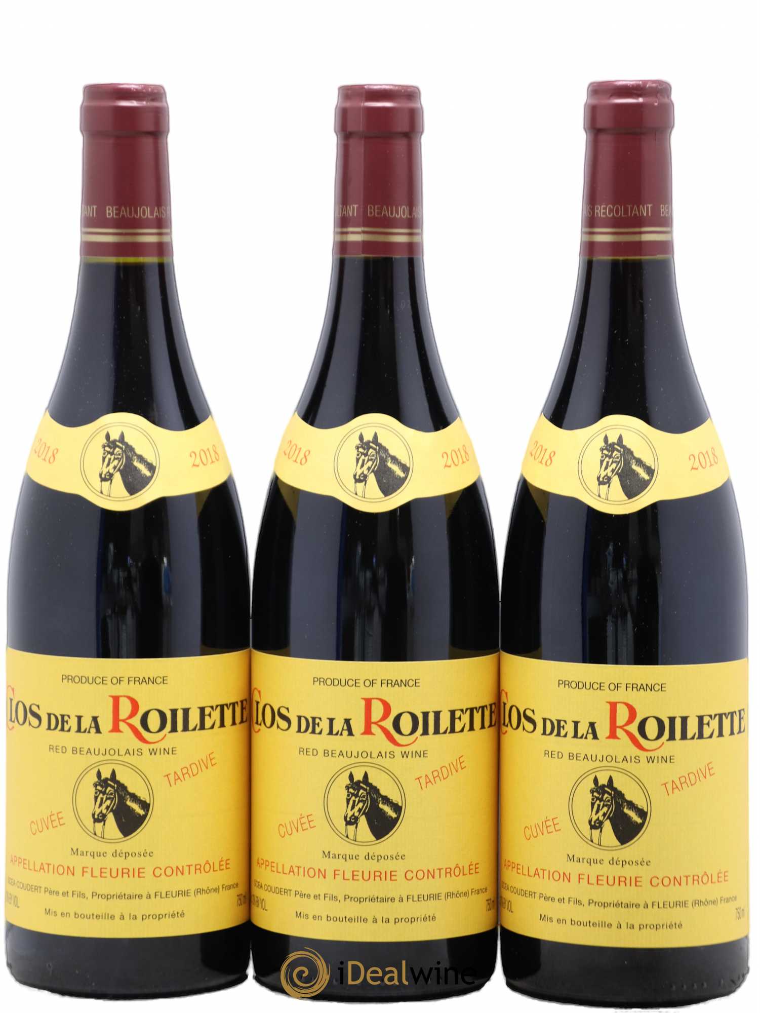 Fleurie Cuvée Tardive Clos de la Roilette (sans prix de réserve) 2018 - Lot de 3 bouteilles - 0
