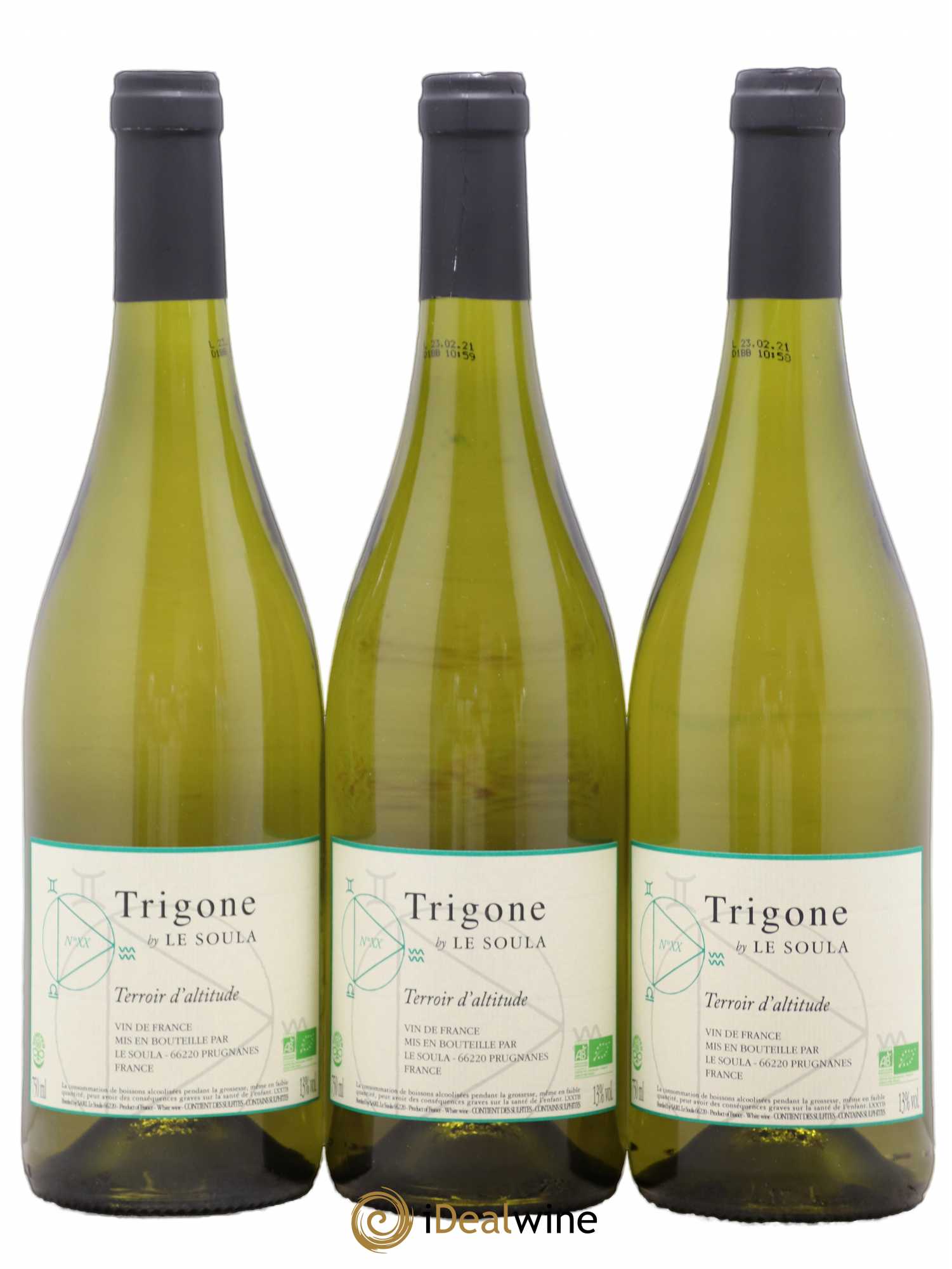 Vin de France Le Soula Trigone (sans prix de réserve) 2020 - Lot de 3 bouteilles - 0