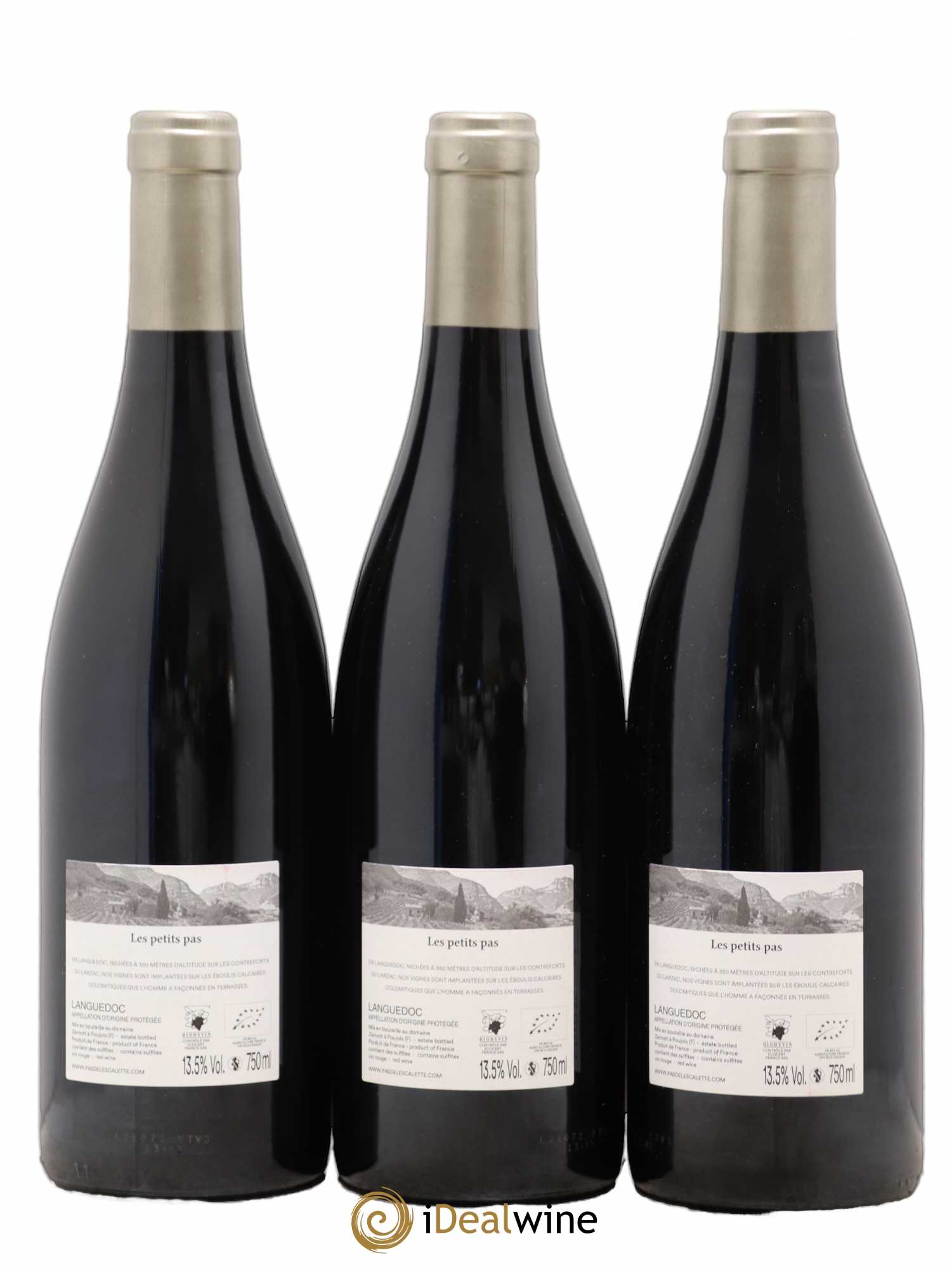 Languedoc Les Petits Pas Pas de l'Escalette (sans prix de réserve) 2020 - Lot de 3 bouteilles - 1