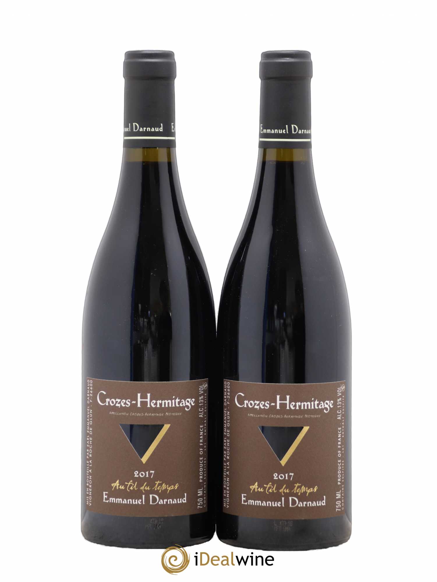 Crozes-Hermitage Emmanuel Darnaud Au Fil Du Temps 2017 - Lot de 2 bouteilles - 0