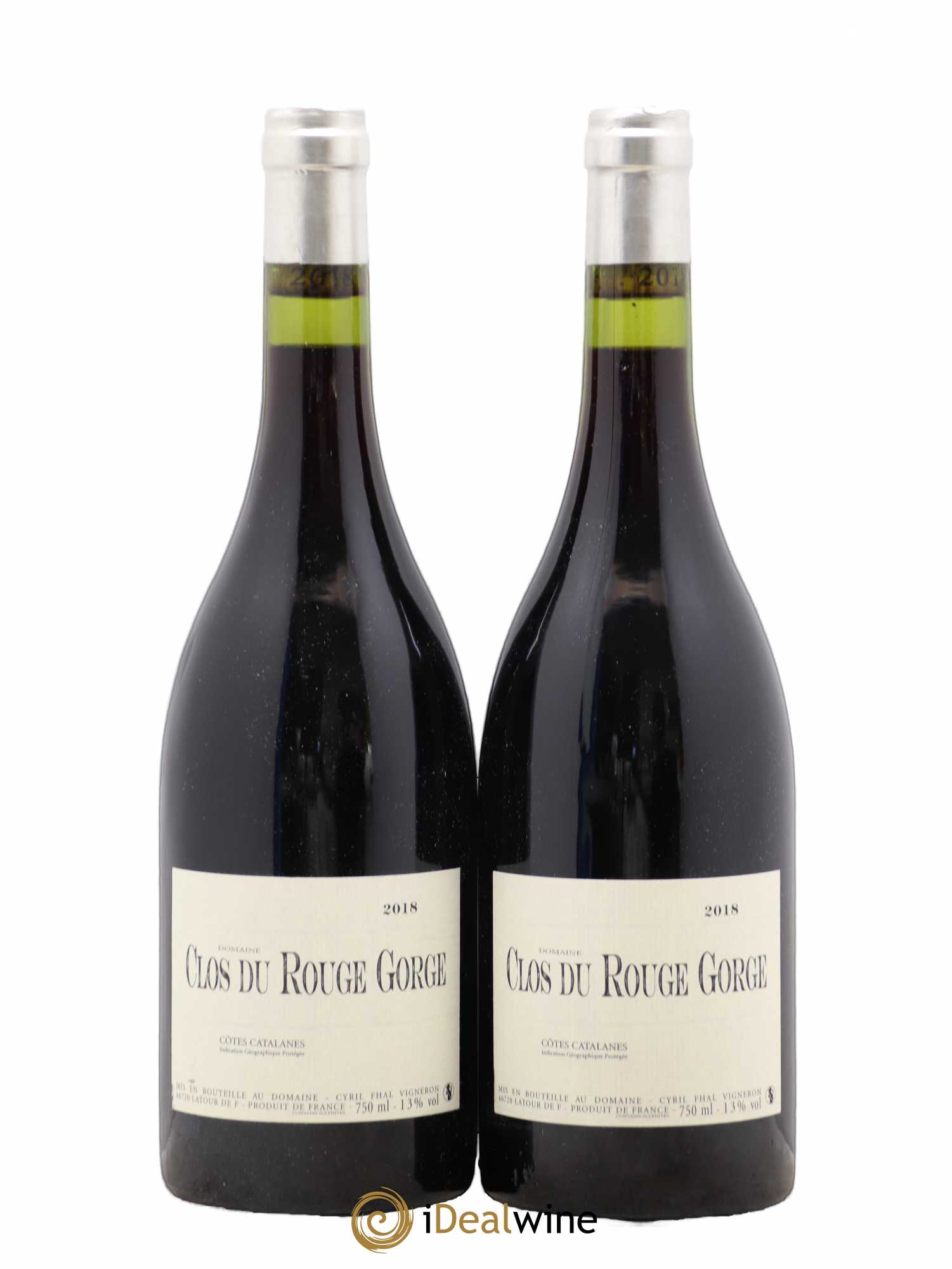 Côtes Catalanes Clos du Rouge Gorge Vieilles Vignes Cyril Fhal 2018 - Lot de 2 bouteilles - 0