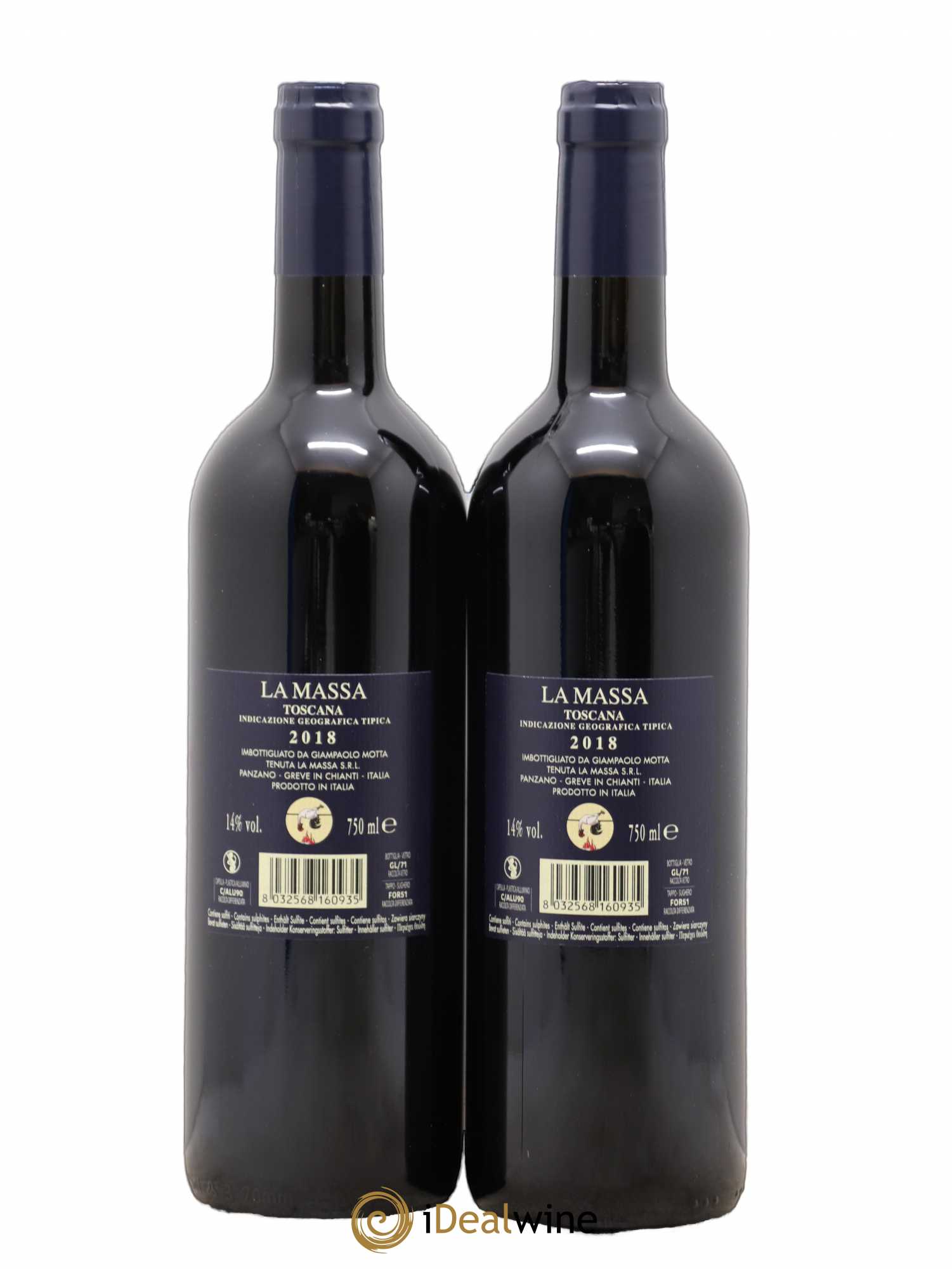 Toscana IGT La Massa Fattoria 2018 - Lot de 2 bouteilles - 1