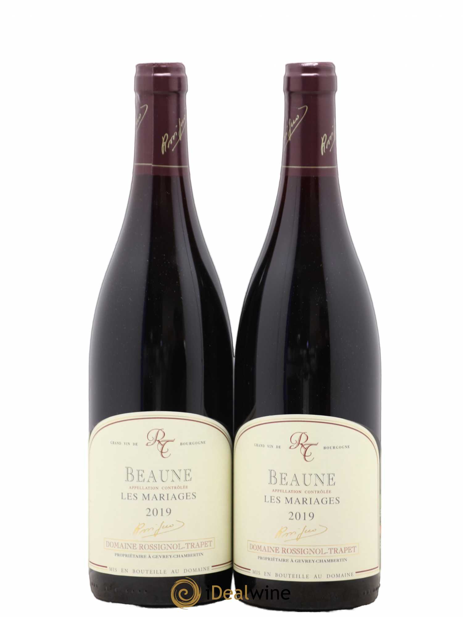 Beaune Les Mariages Rossignol-Trapet (Domaine) 2019 - Lot de 2 bouteilles - 0