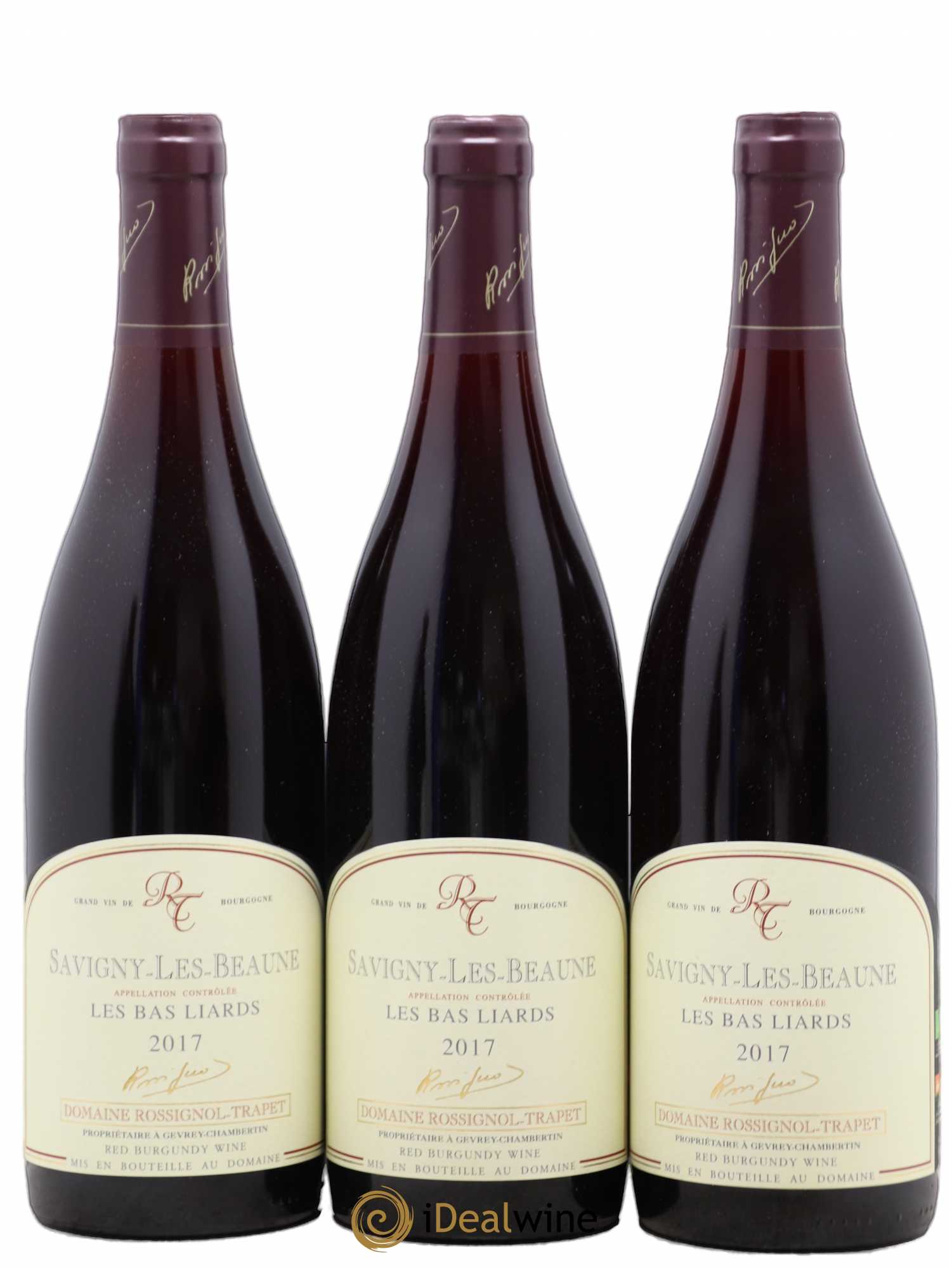 Savigny-lès-Beaune Les Bas Liards Rossignol Trapet 2017 - Lot de 3 bouteilles - 0