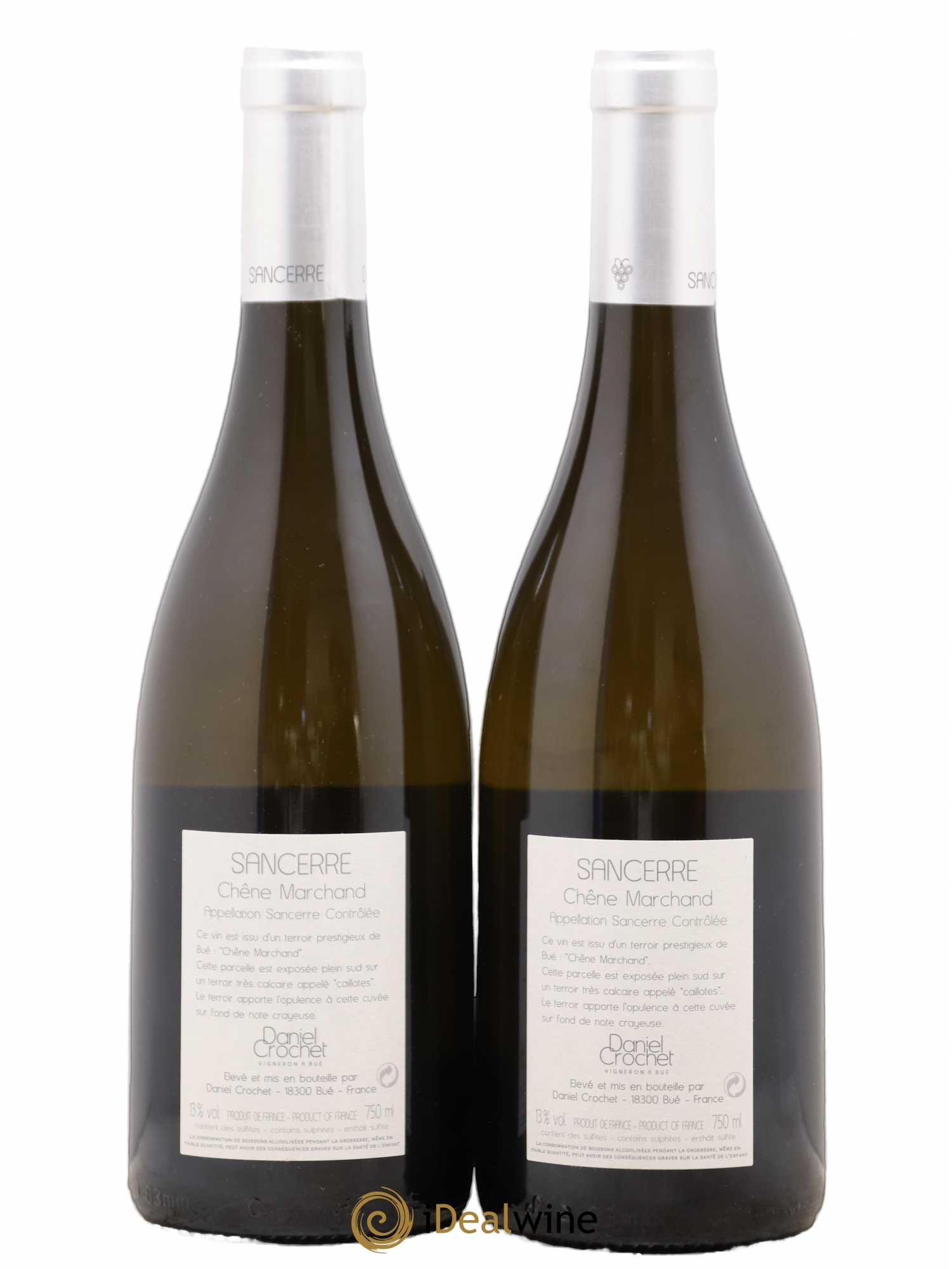 Sancerre Le Chêne Marchand Daniel Crochet 2017 - Lot of 2 bottles - 1
