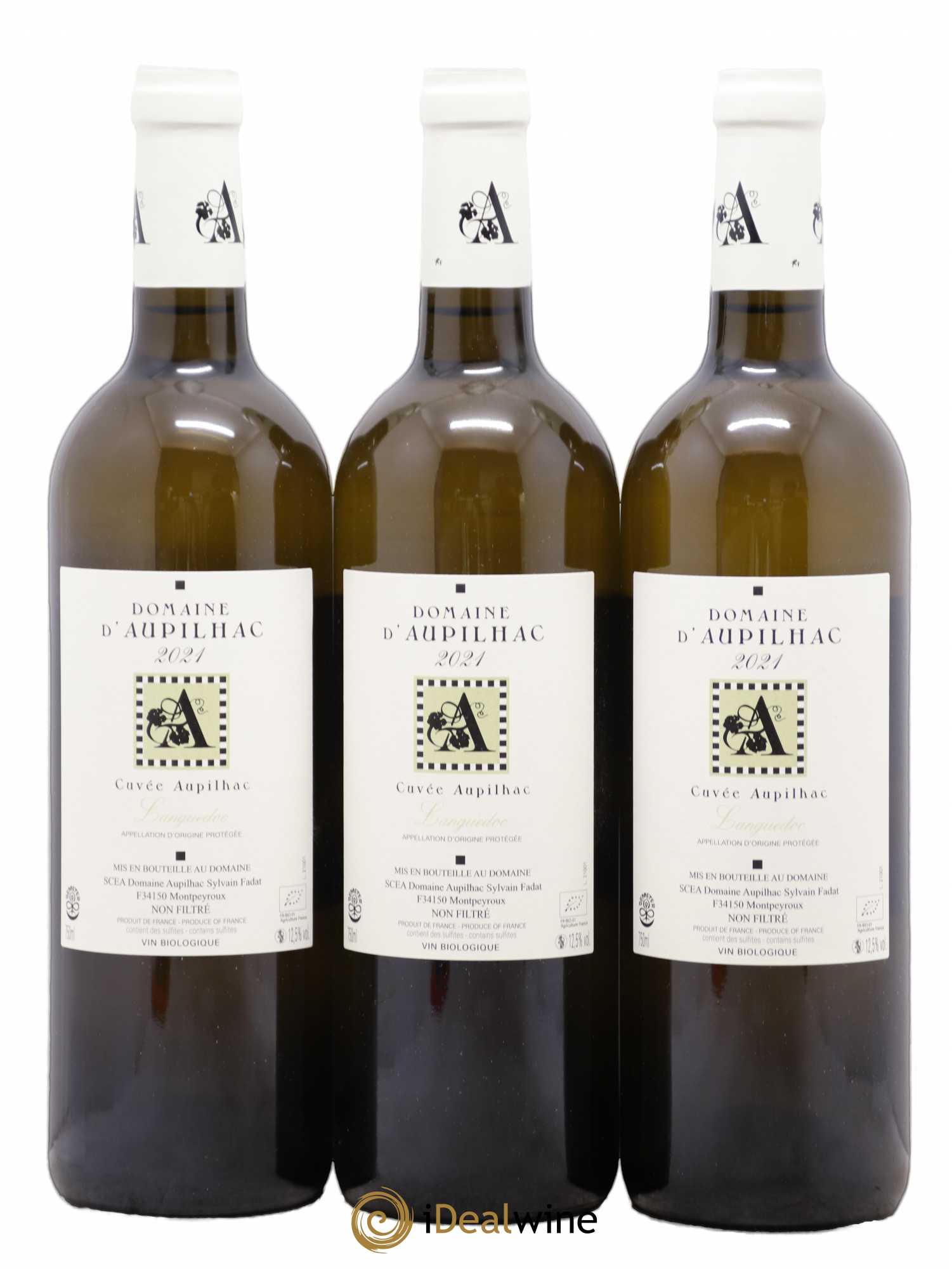 Languedoc Aupilhac (Domaine d') Cuvée Aupilhac Sylvain Fadat 2021 - Lot de 3 bouteilles - 0
