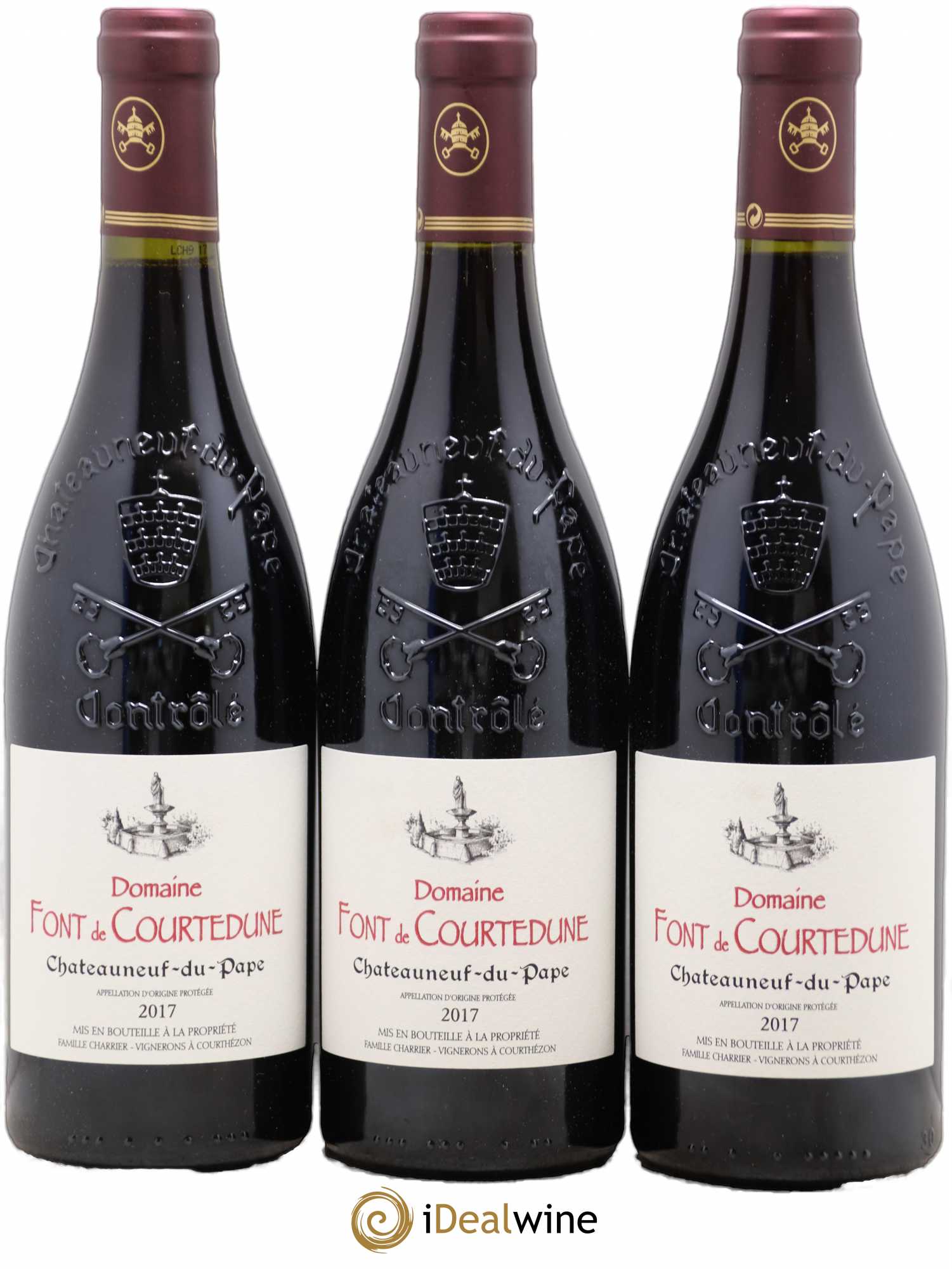 Châteauneuf-du-Pape Font De Courtedune 2017 - Lot de 3 bouteilles - 0