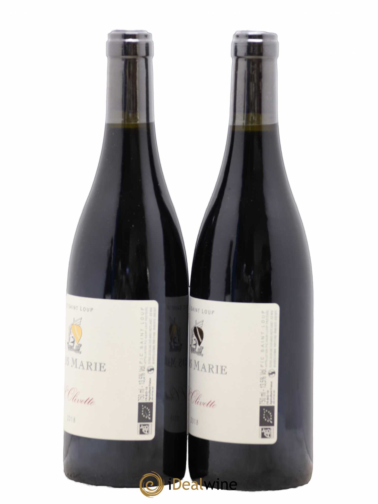 Pic Saint-Loup Clos Marie Olivette Christophe Peyrus et Françoise Julien 2018 - Lot de 2 bouteilles - 1