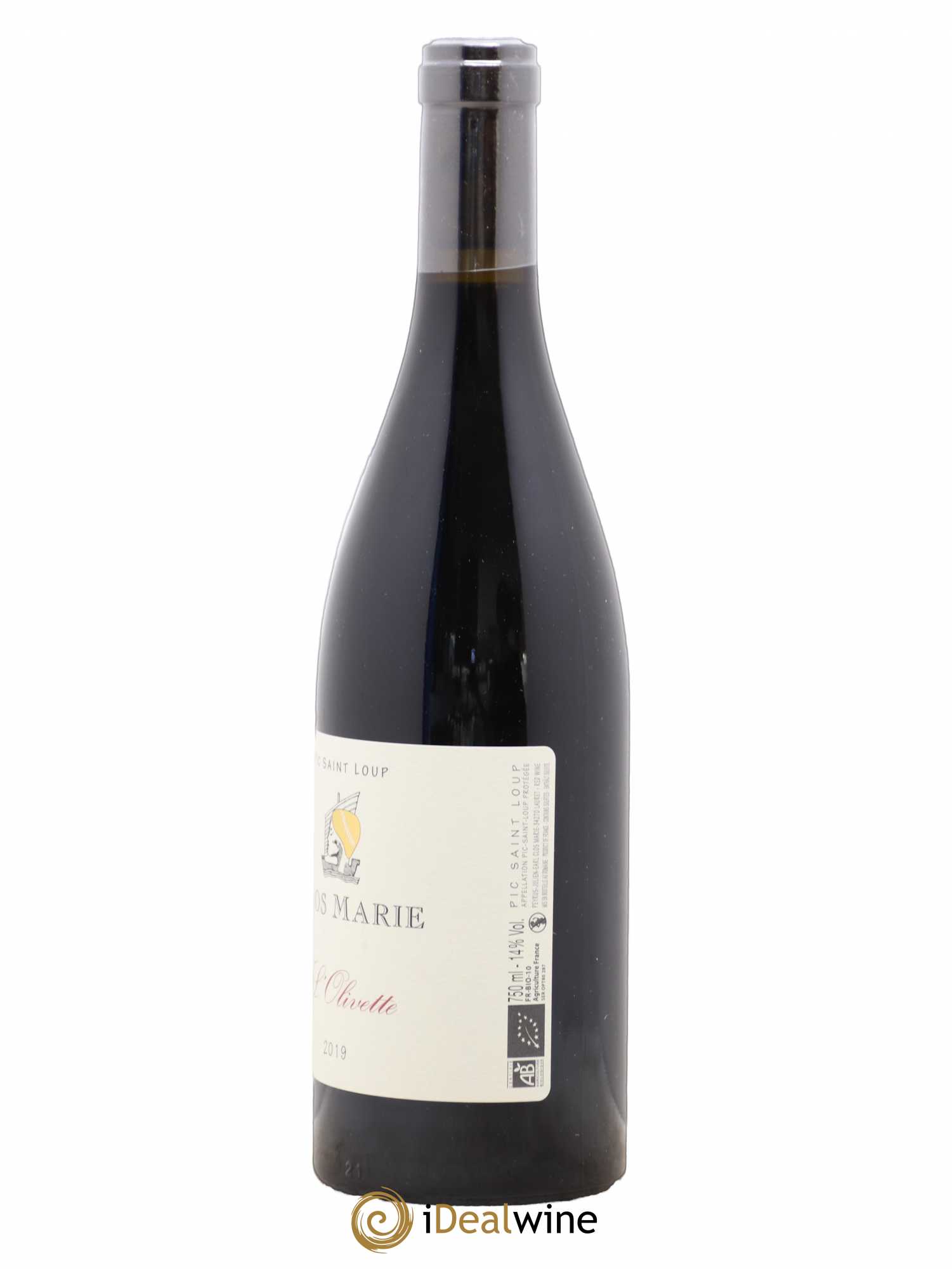 Pic Saint-Loup Clos Marie Olivette Christophe Peyrus et Françoise Julien 2019 - Lot de 1 bouteille - 1