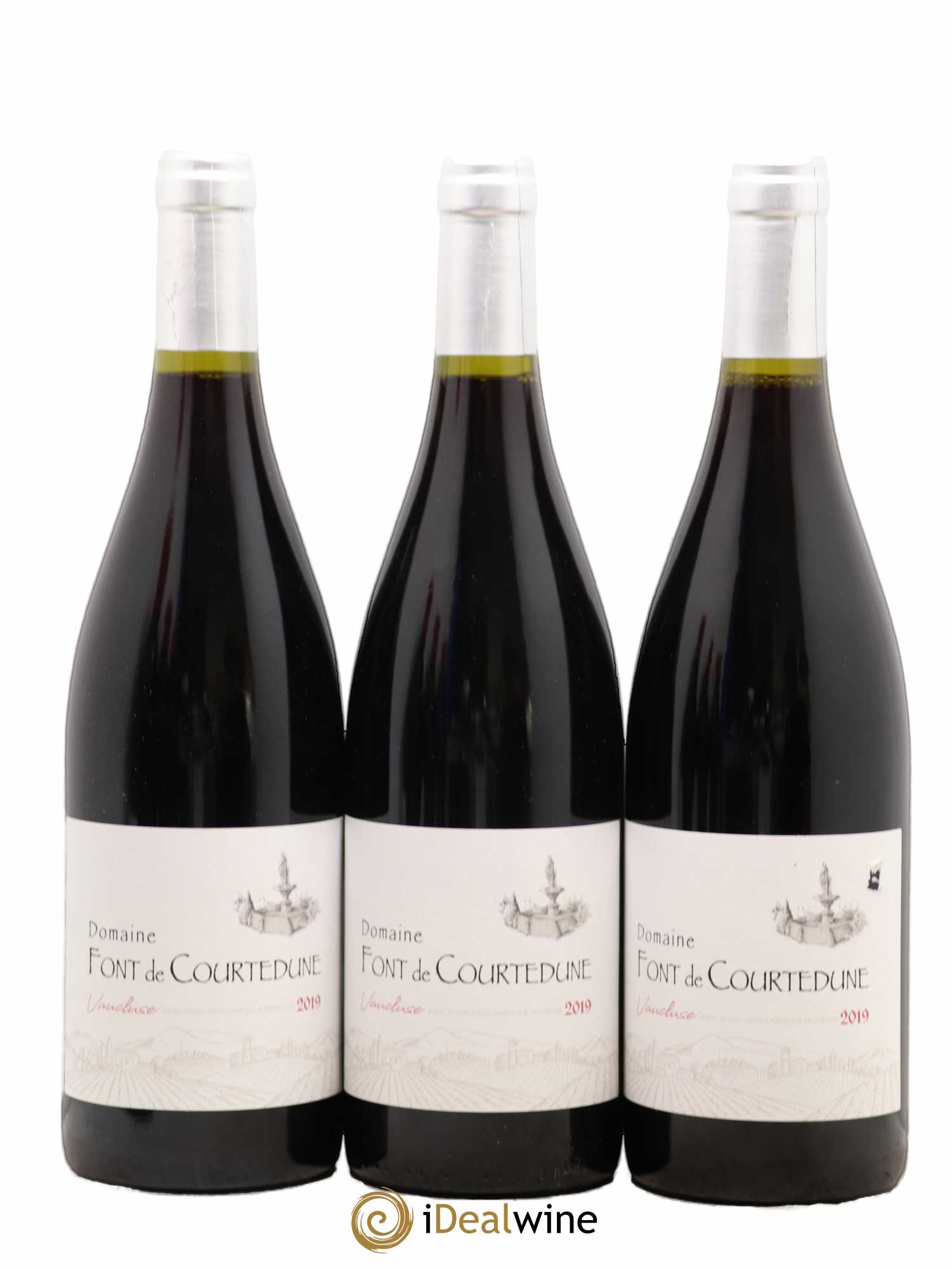 Vaucluse Domaine Font de Courtedune (sans prix de réserve) 2019 - Lot de 3 bouteilles - 0