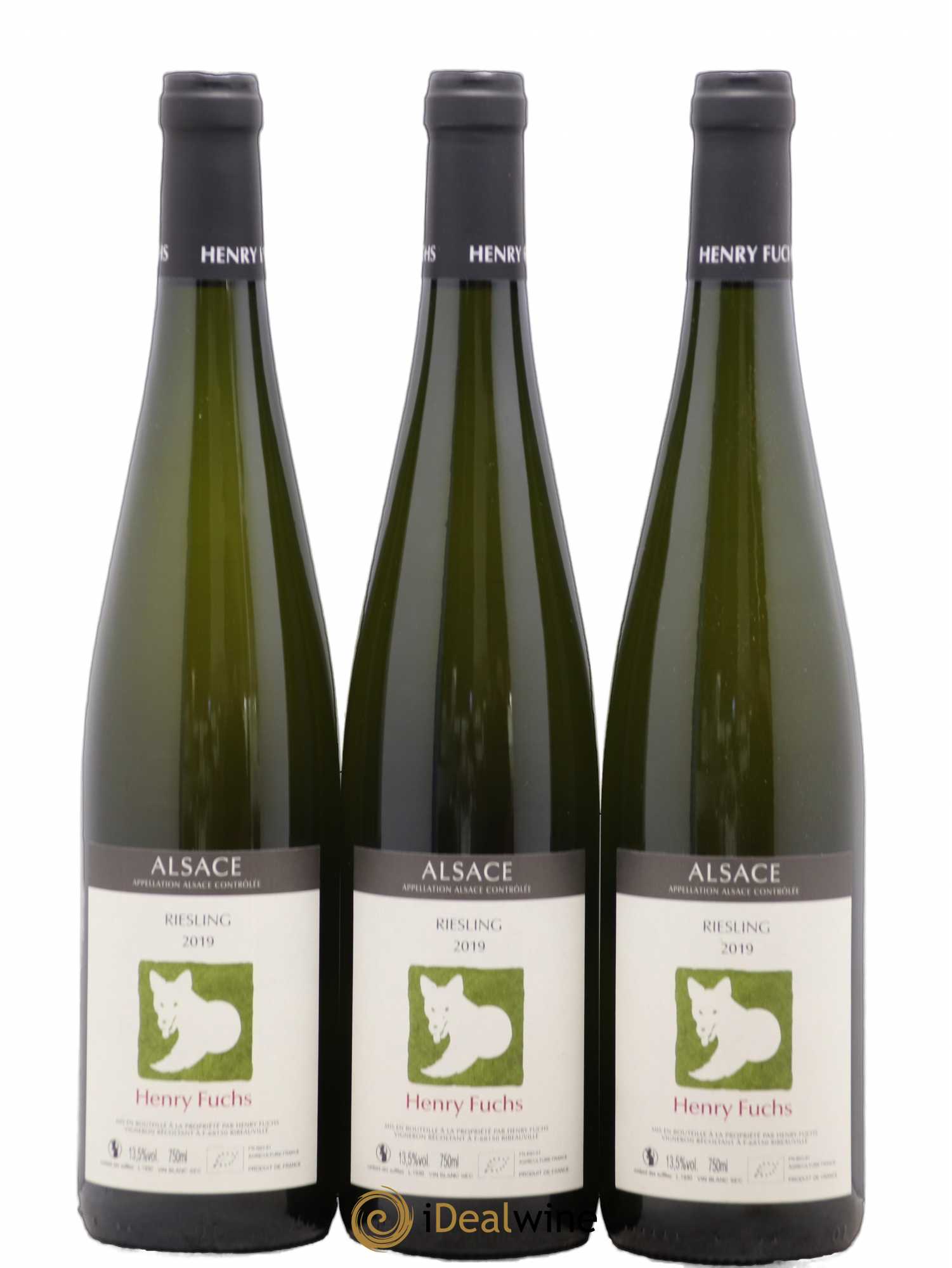 Riesling Henry Fuchs (sans prix de réserve) 2019 - Posten von 3 Flaschen - 0
