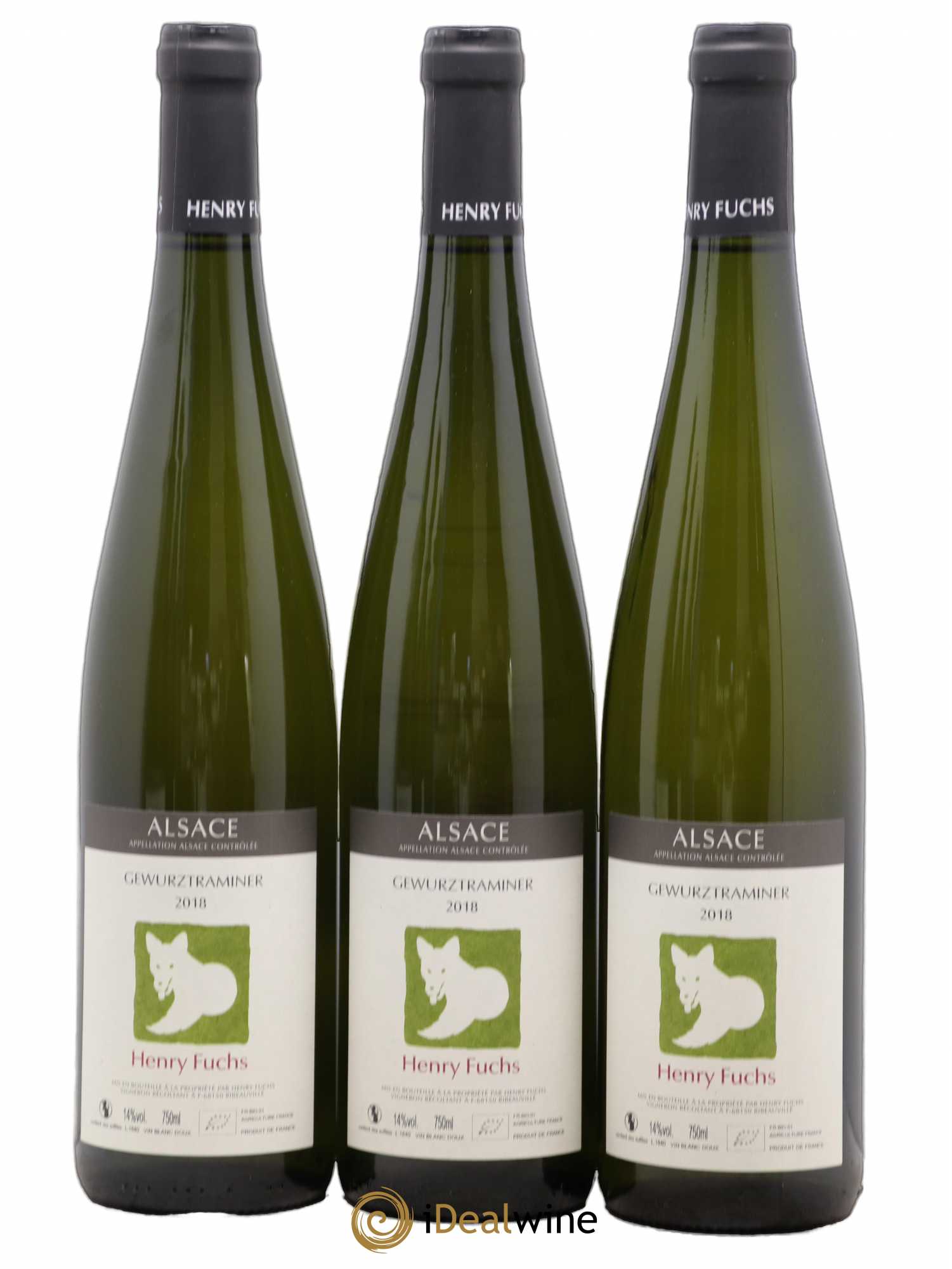Gewurztraminer Henry Fuchs (sans prix de réserve) 2018 - Posten von 3 Flaschen - 0