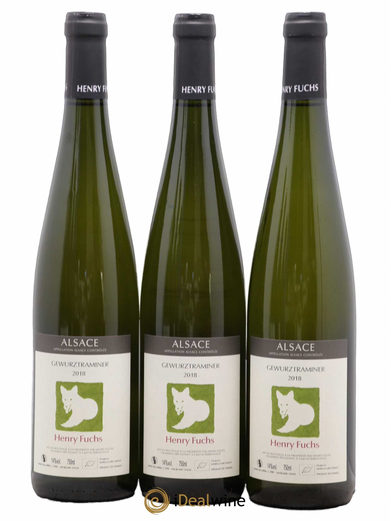 Gewurztraminer Henry Fuchs (sans prix de réserve) 2018 - Posten von 3 Flaschen - 0