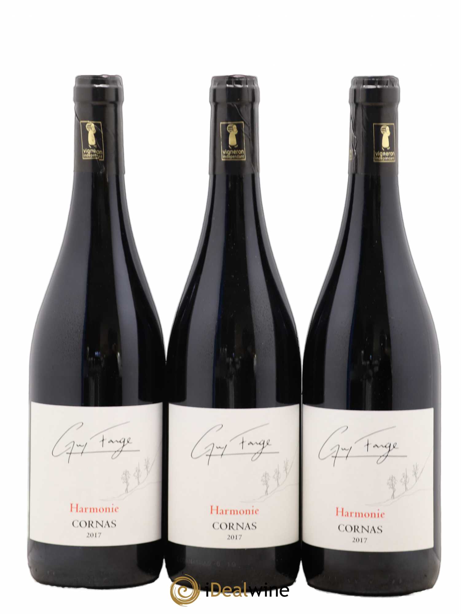 Cornas Guy Farge Harmonie 2017 - Lot de 3 bouteilles - 0