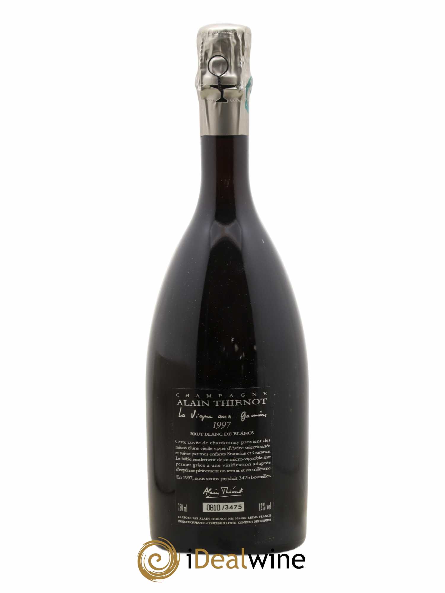 La Vigne aux Gamins Alain Thiénot cuvée de 3475 1997 - Lot de 1 bouteille - 1
