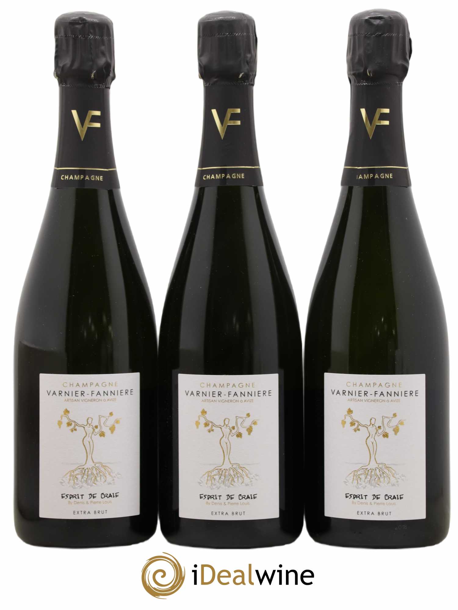Champagne Varnier-Fannière Extra Brut Esprit de Craie - Posten von 3 Flaschen - 0