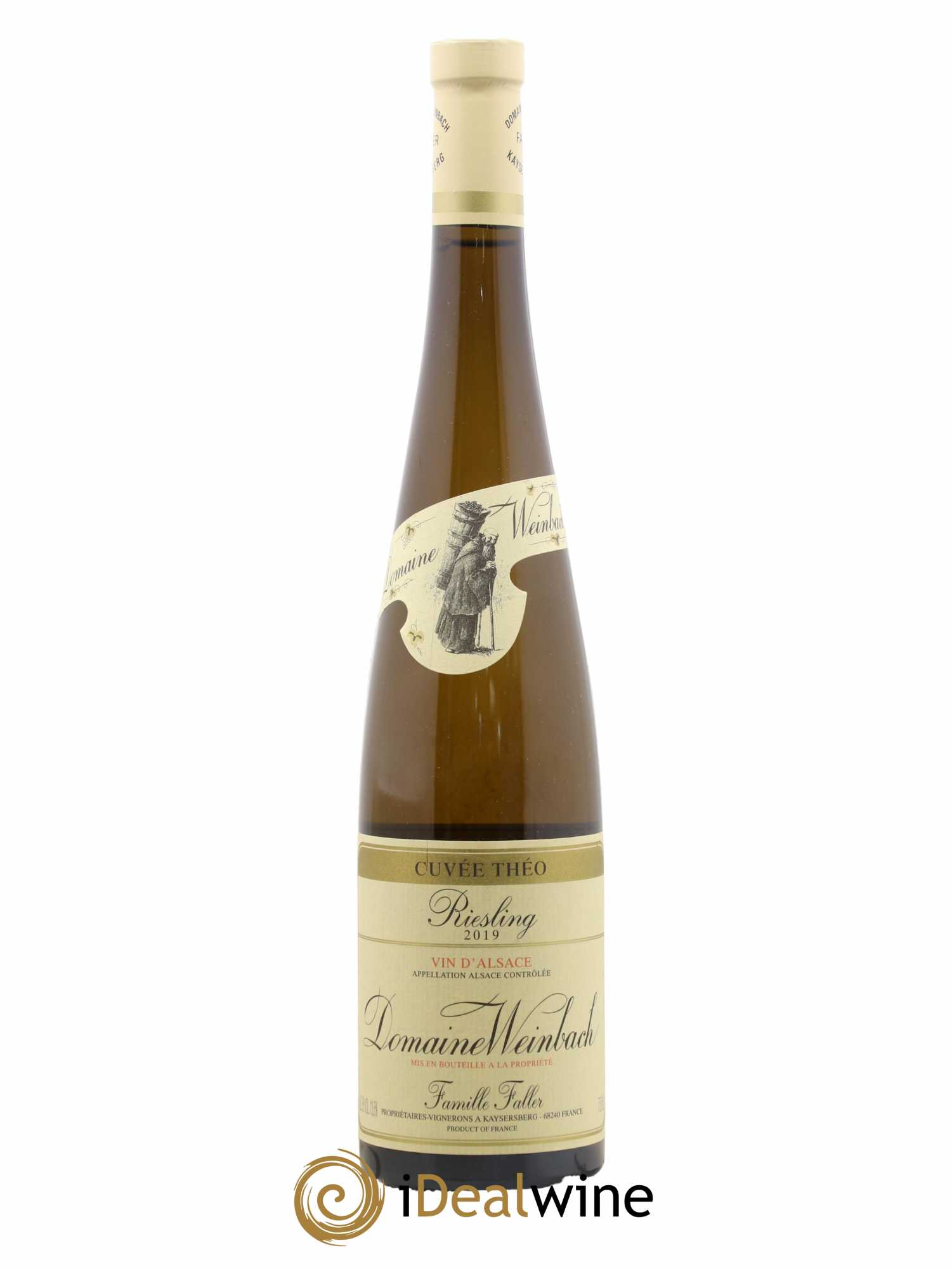 Alsace Riesling Cuvée Théo Weinbach (Domaine) 2019 - Lot de 1 bouteille - 0