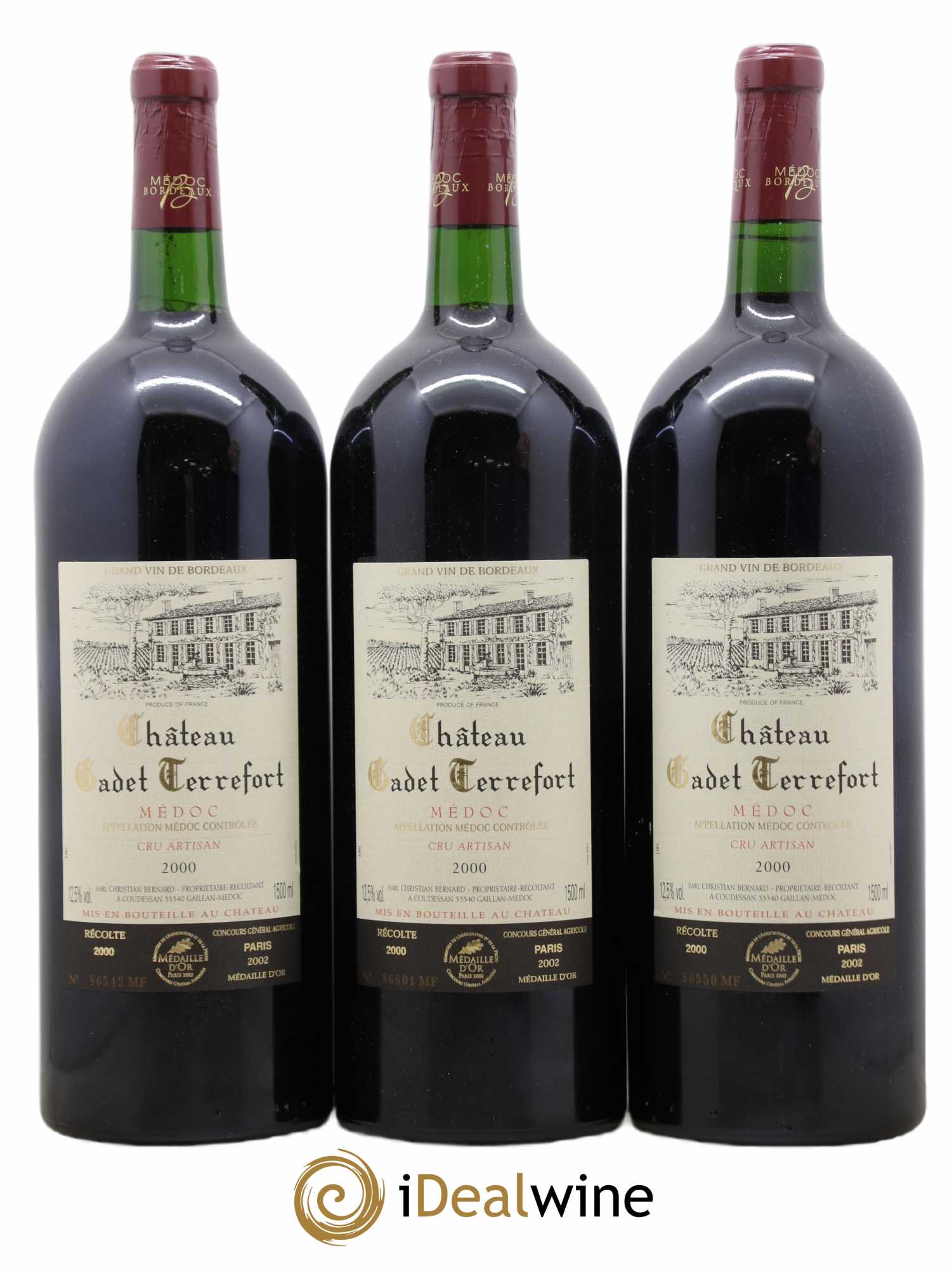 Médoc V (ohne Mindestpreis) 2000 - Posten von 3 Magnum - 0