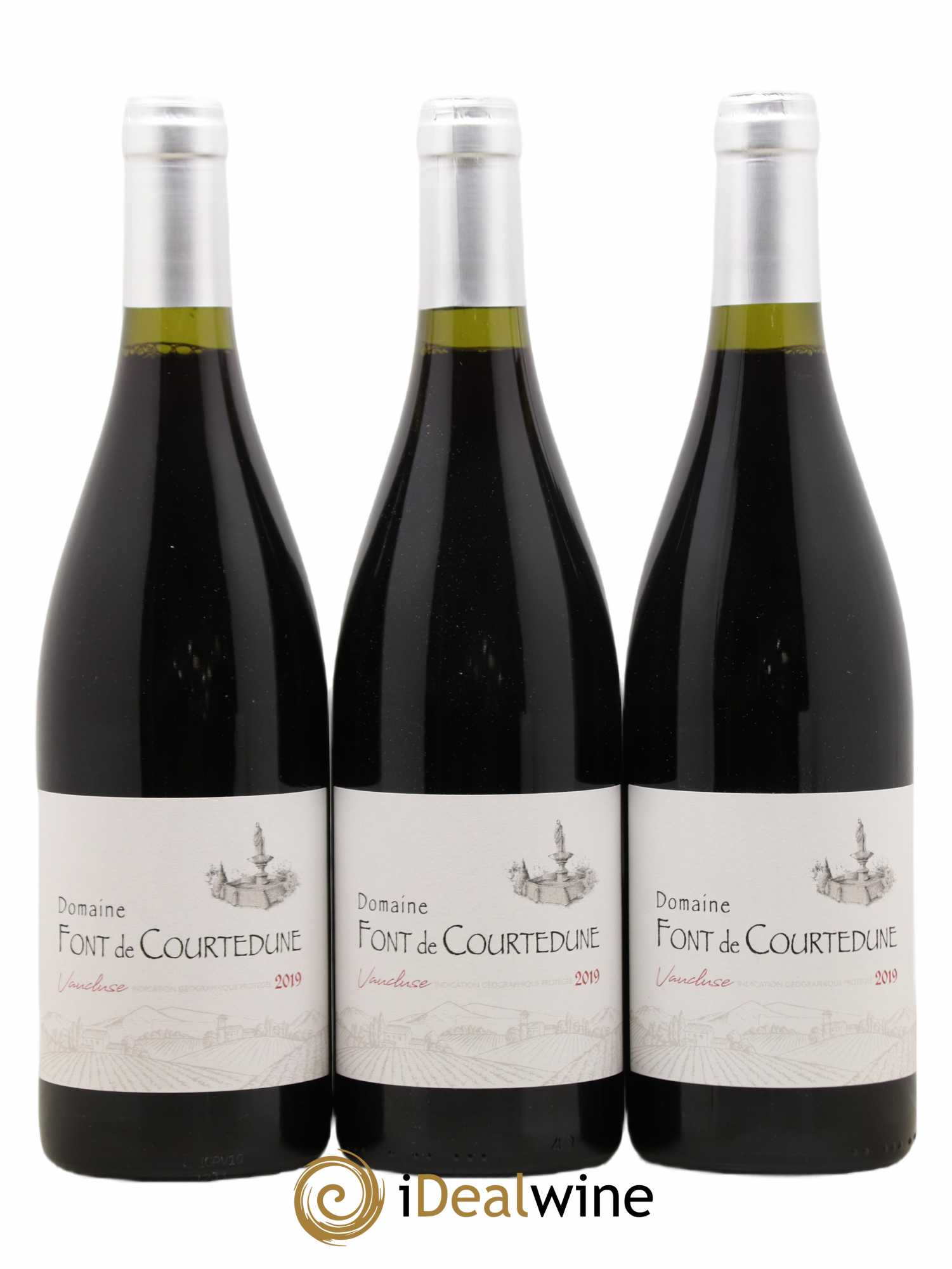 Vaucluse Font de Courtedune (sans prix de réserve) 2019 - Posten von 3 Flaschen - 0