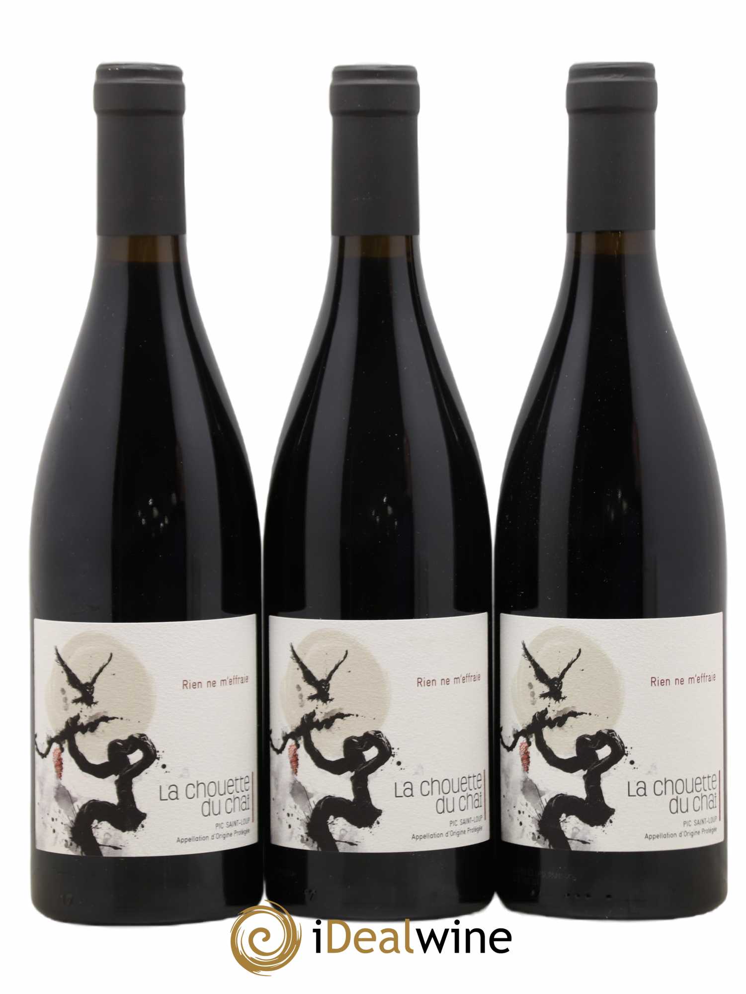 Coteaux du Languedoc Pic-Saint-Loup La Chouette du Chai Rien ne m'effraie (sans prix de réserve) 2019 - Posten von 3 Flaschen - 0