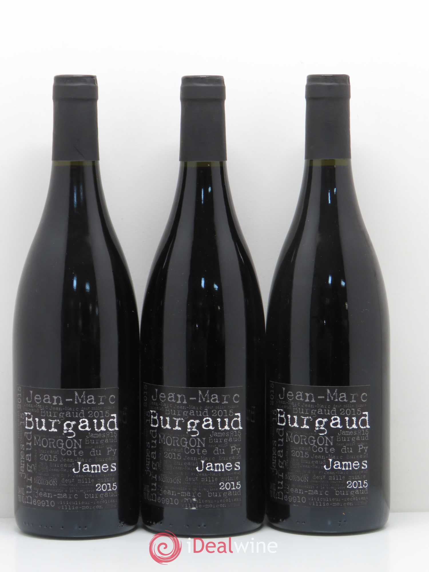 Morgon Côte du Py James Jean-Marc Burgaud (Domaine) 2015 - Lot de 3 bouteilles - 0