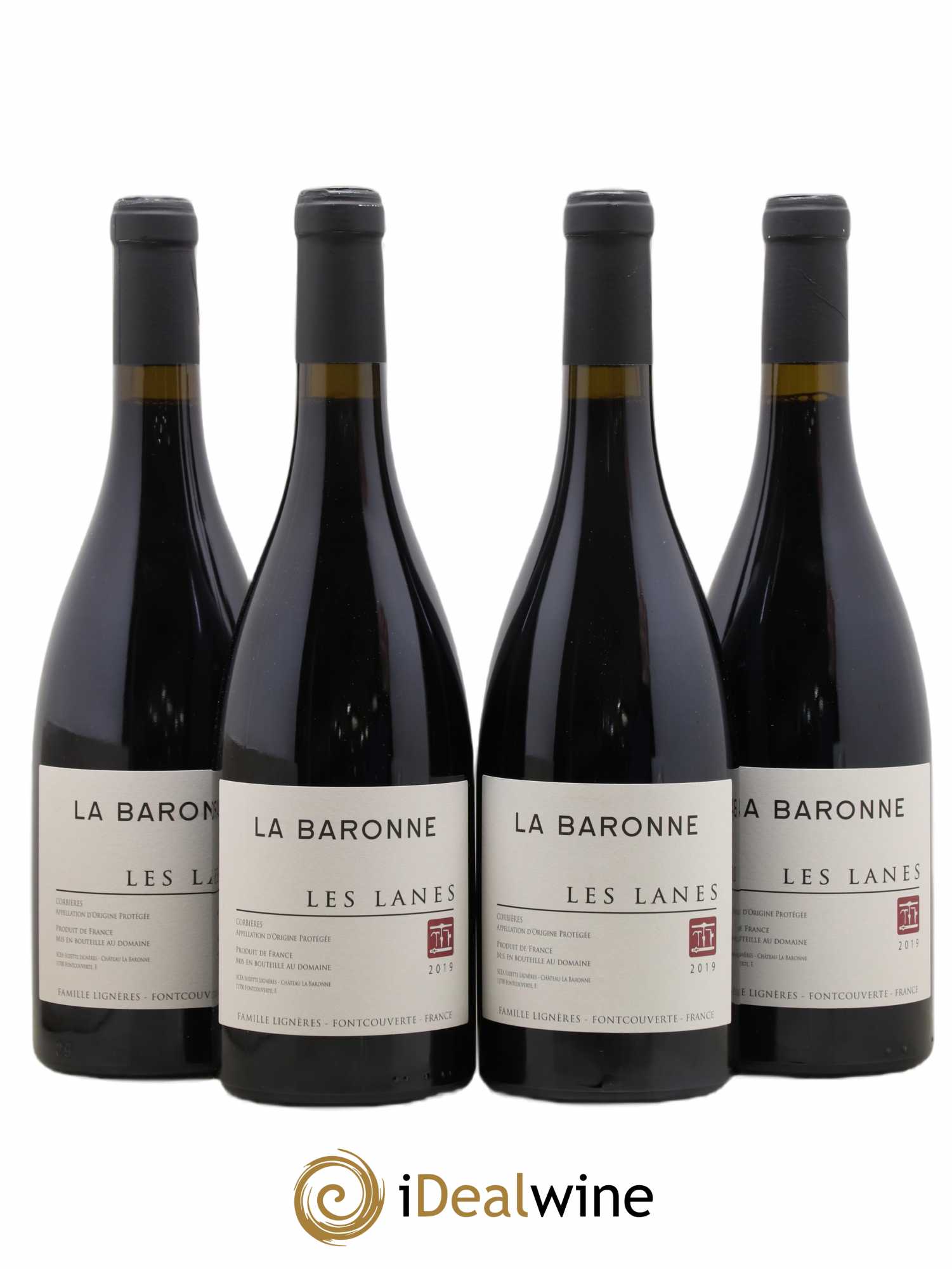 Corbières Château La Baronne Les Lanes (sans prix de réserve) 2019 - Posten von 4 Flaschen - 0
